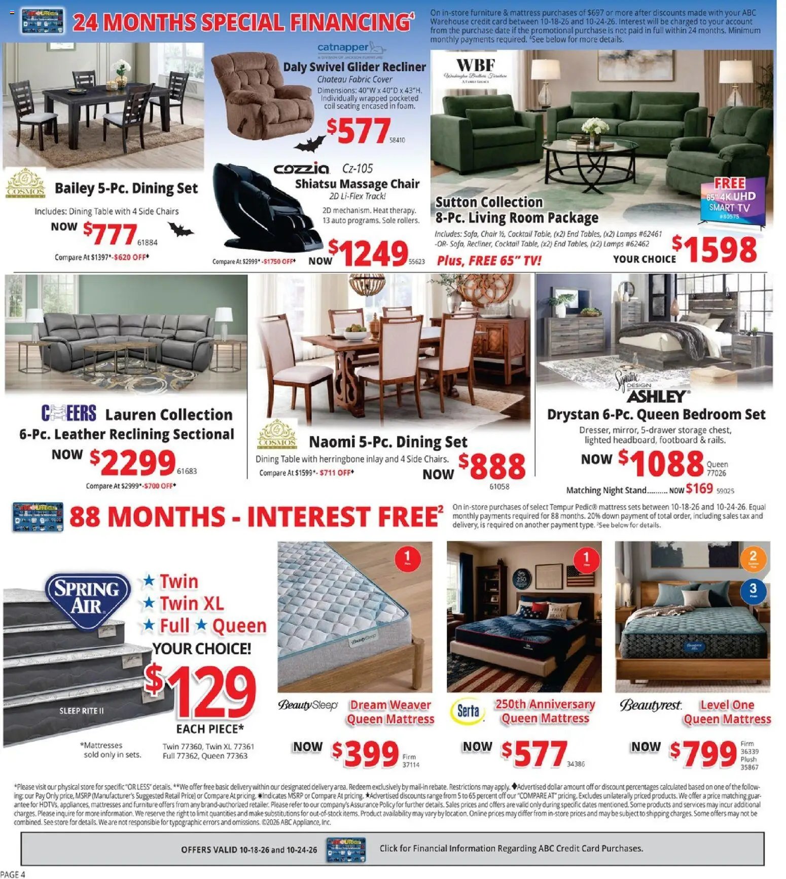 ABC Warehouse Weekly Ad