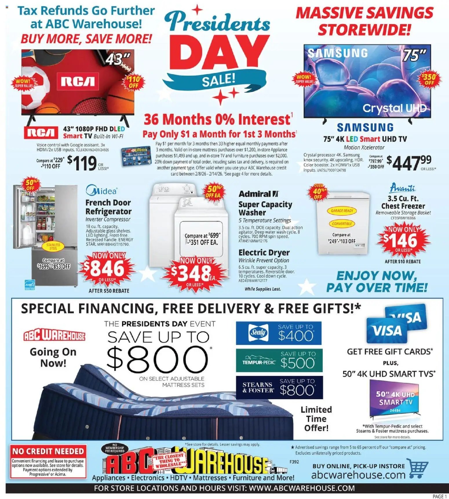 ABC Warehouse Weekly Ad