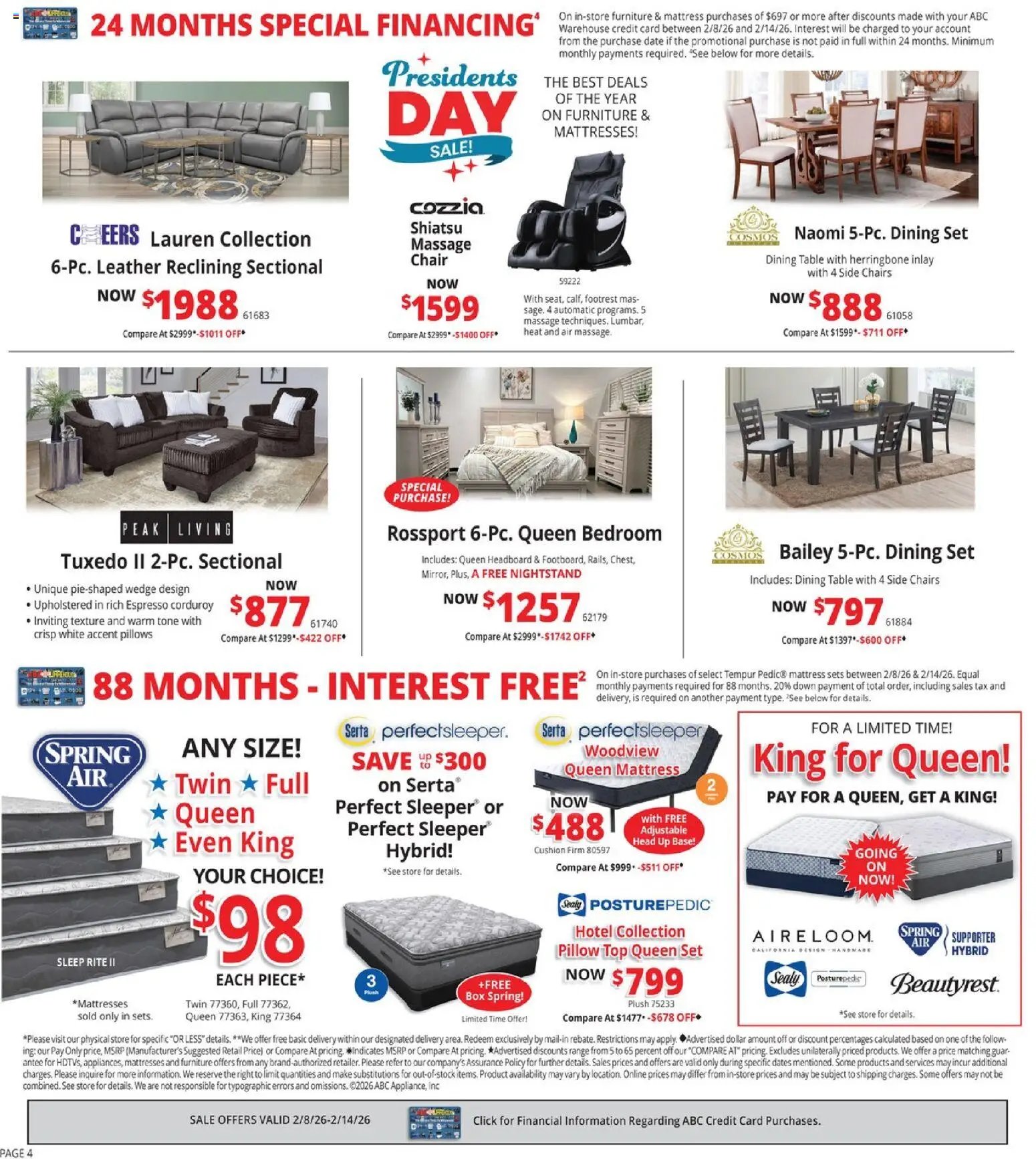 ABC Warehouse Weekly Ad