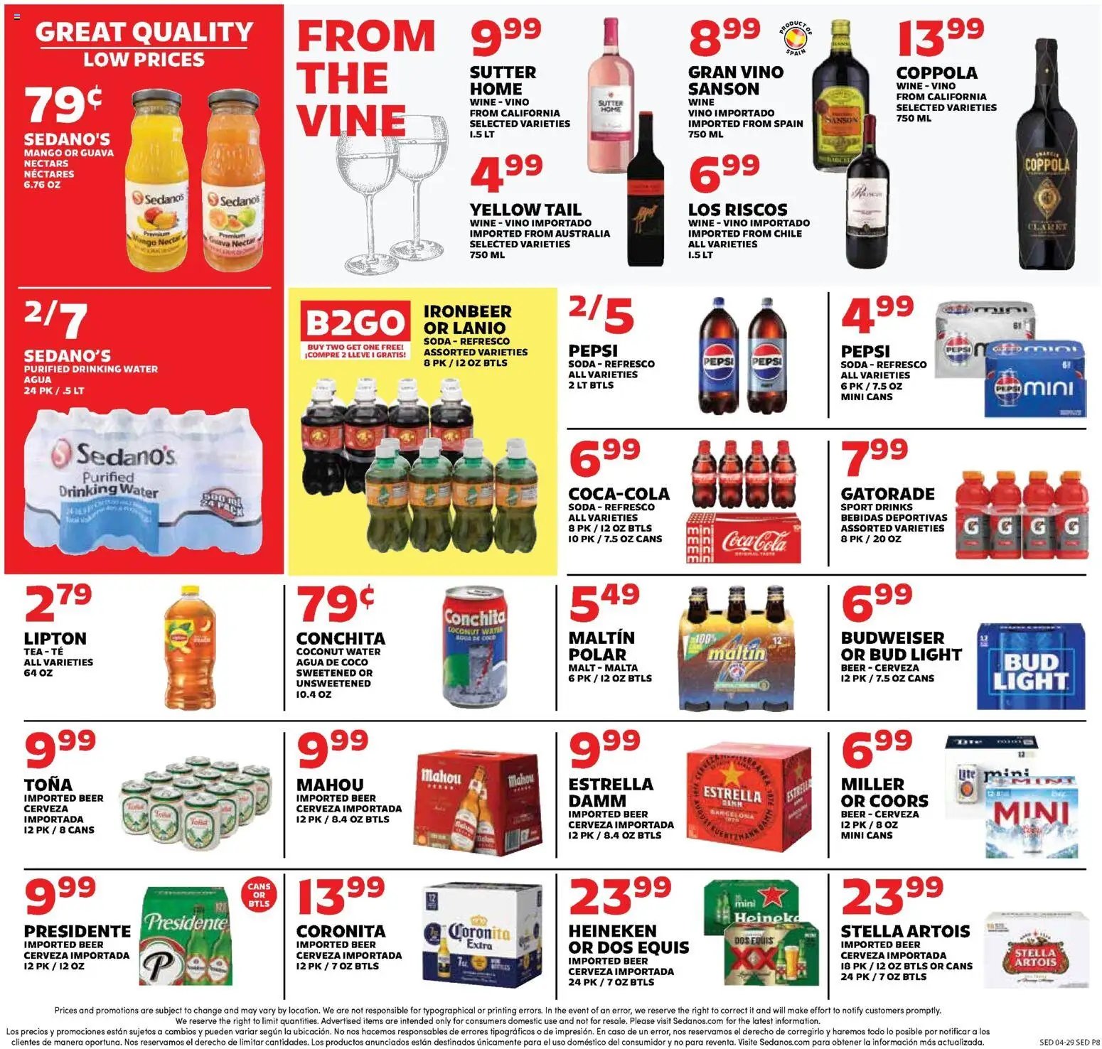 Sedano's Weekly Ad