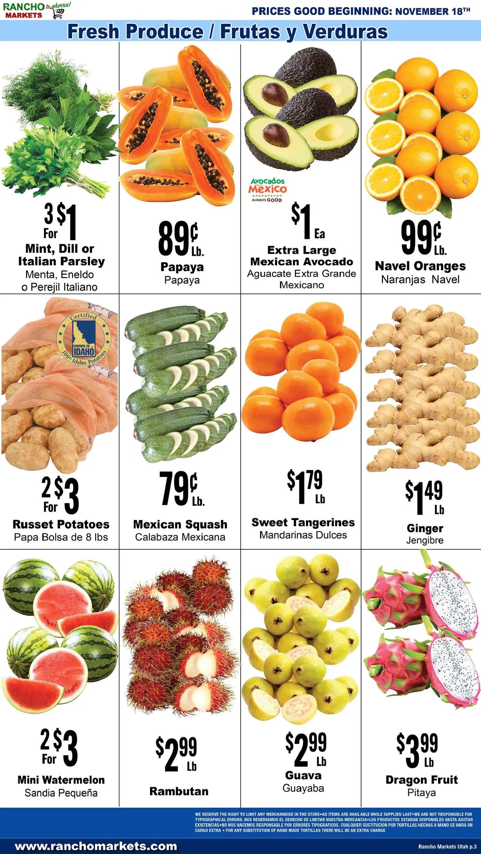 Rancho Markets Weekly Ad