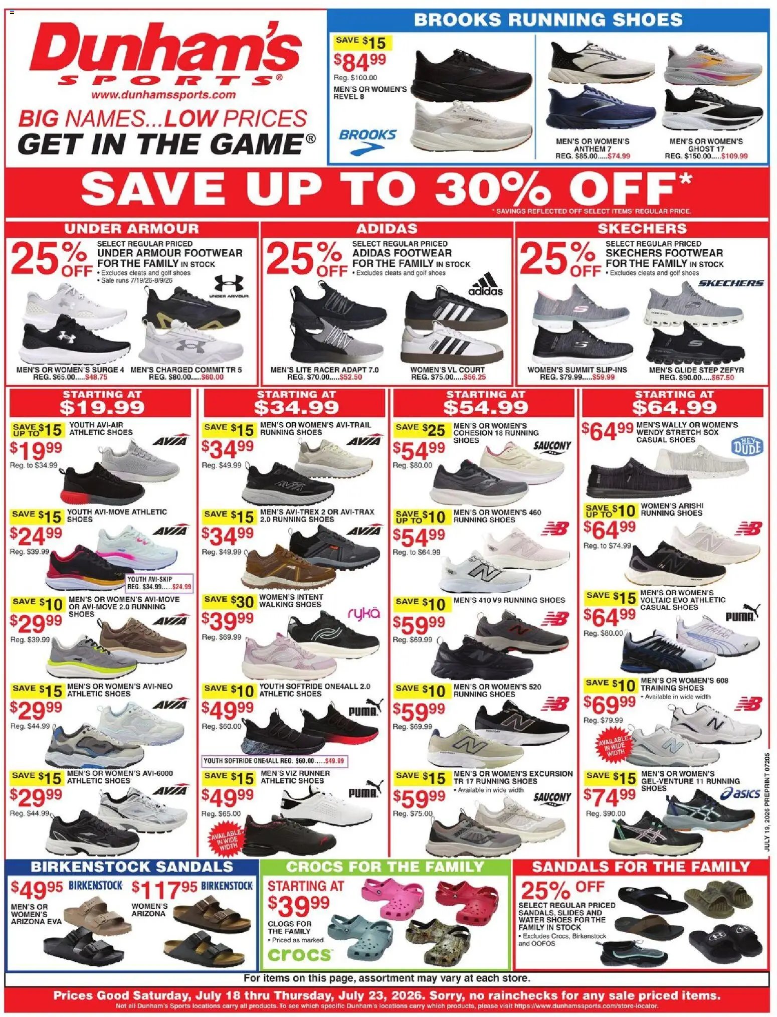 Dunham's Sports Weekly Ad