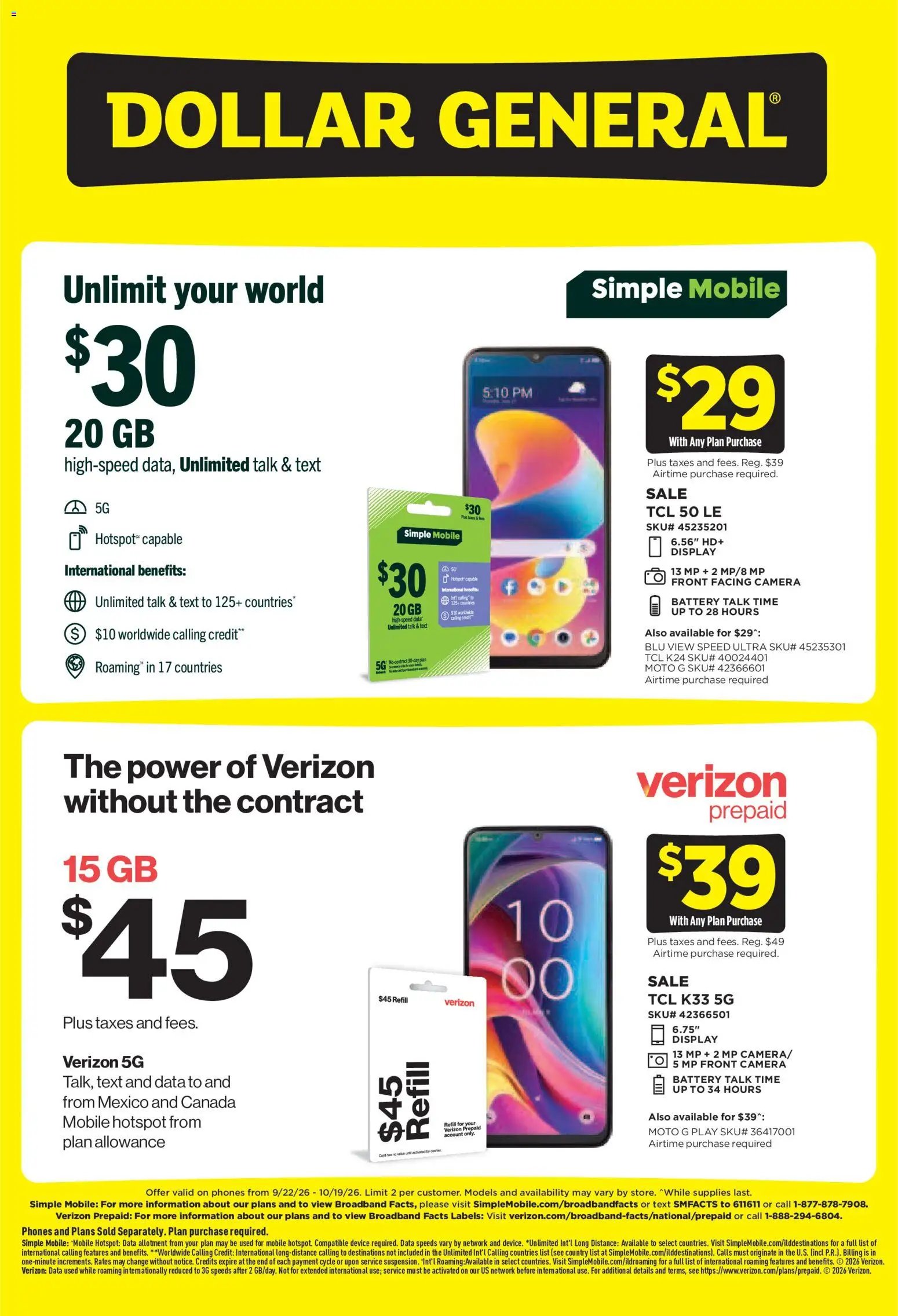 Dollar General Wireless Deals