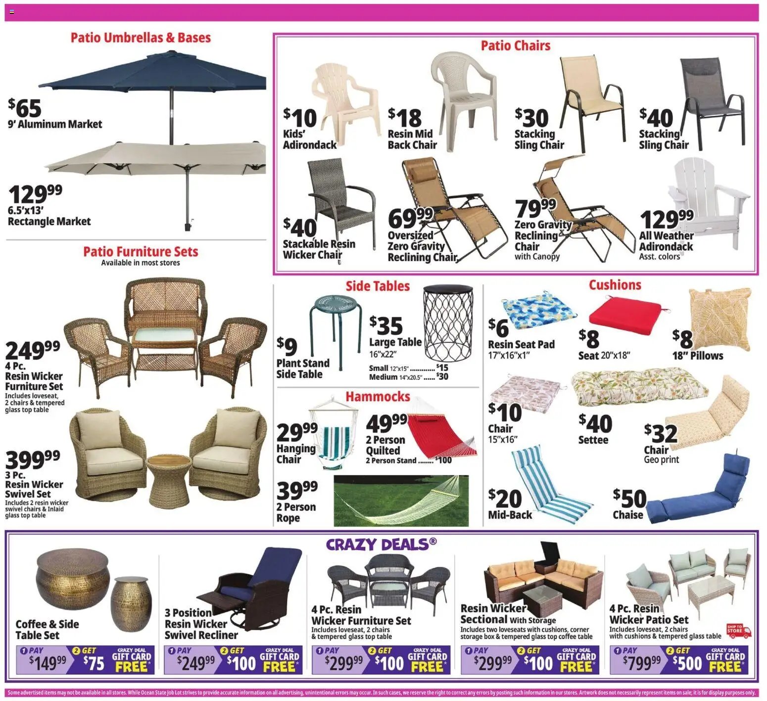 Ocean State Job Lot Weekly Ad - MA