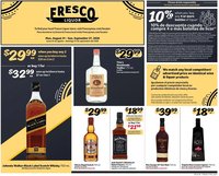 Fresco y Más Alcohol Flyer