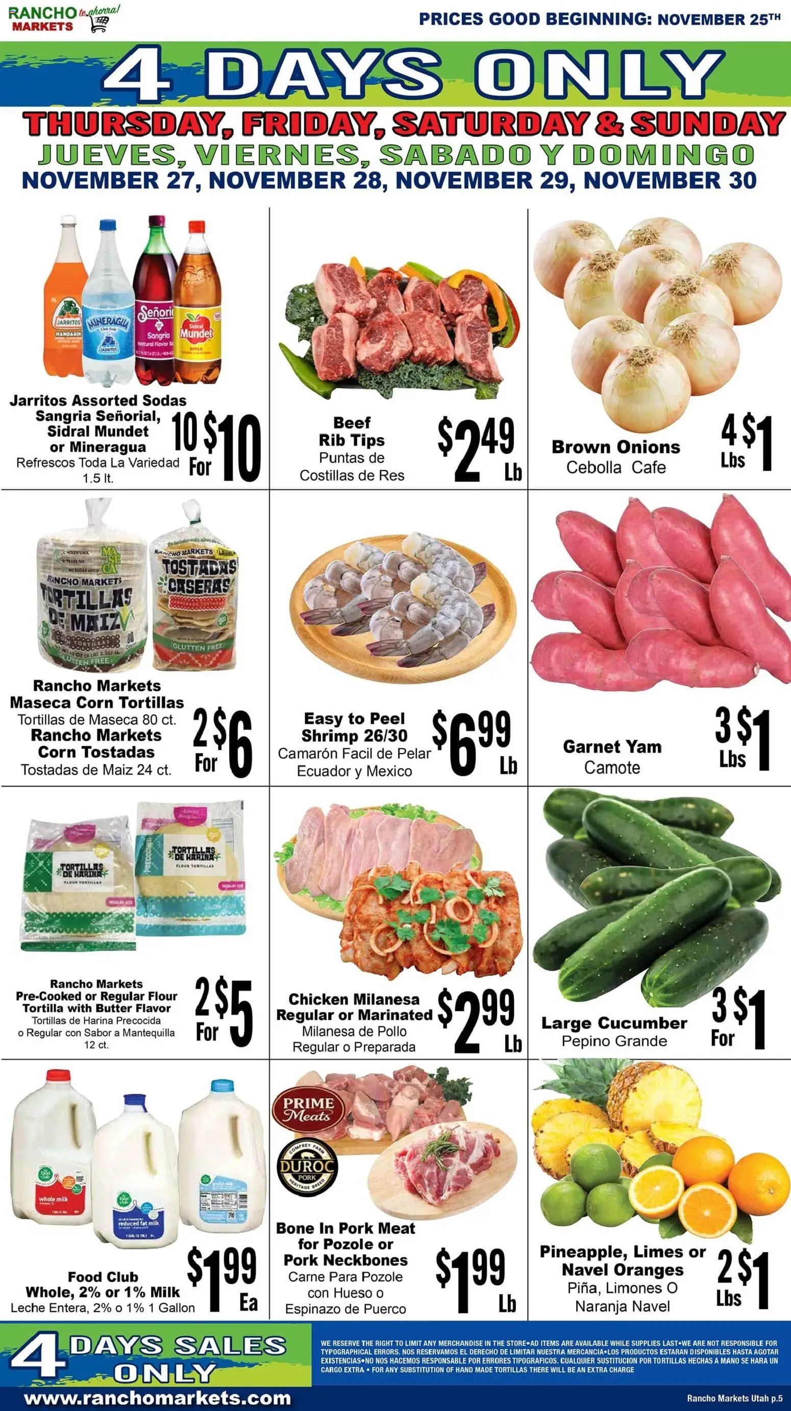 Rancho Markets Weekly Ad