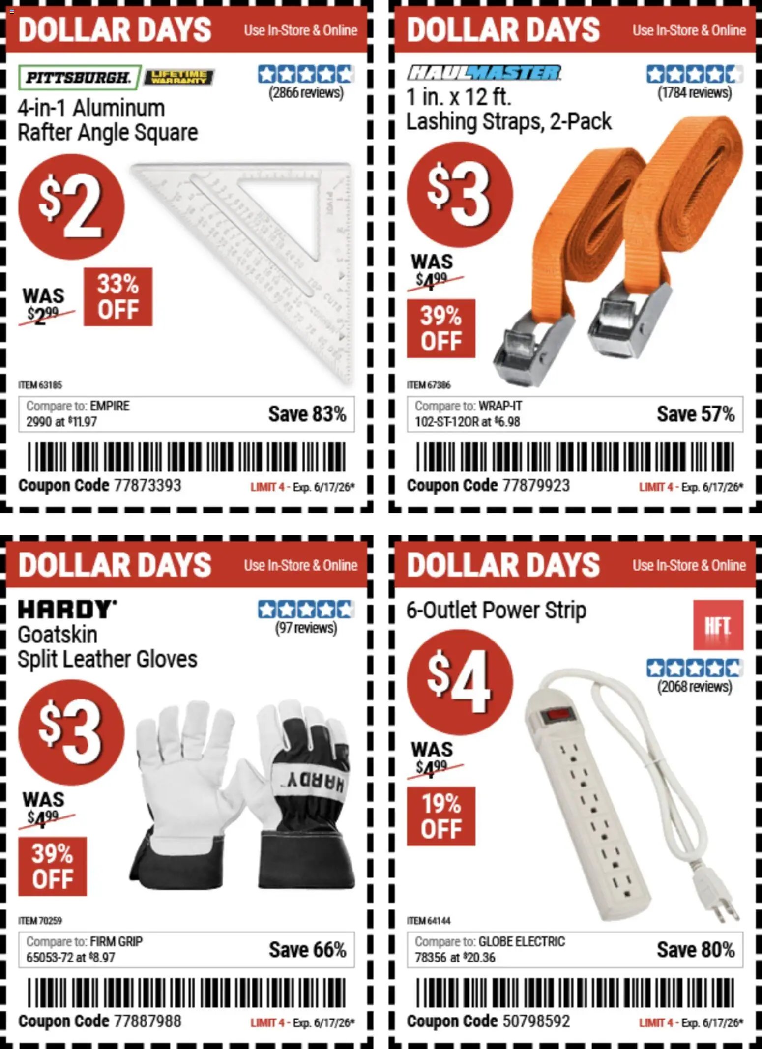 Harbor Freight Dollar Days