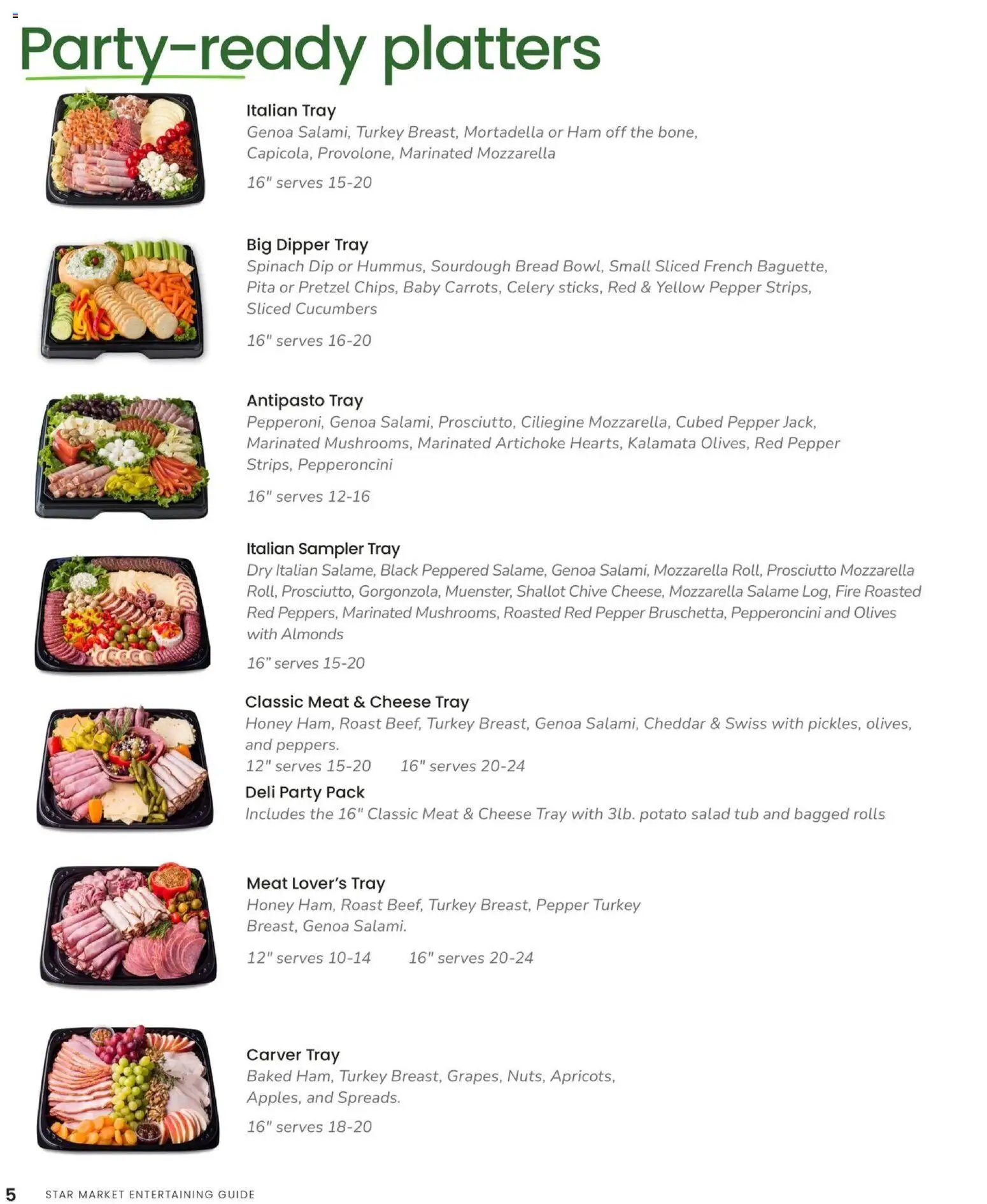 Star Market Entertaining Guide