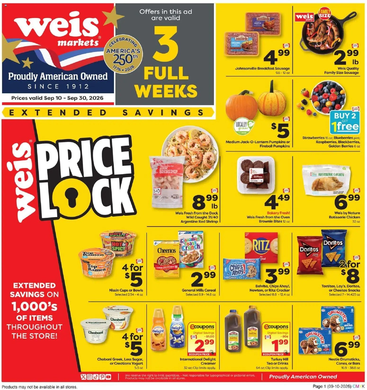 Weis Monthly Ad