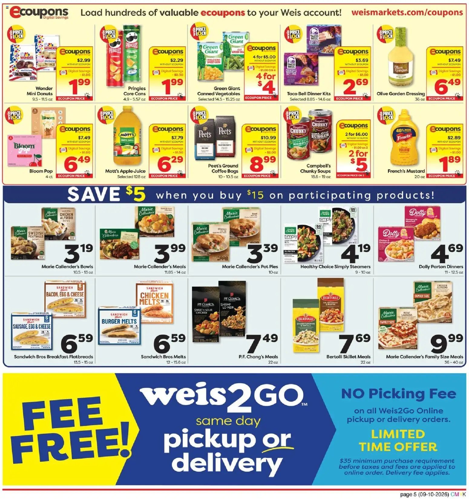 Weis Monthly Ad