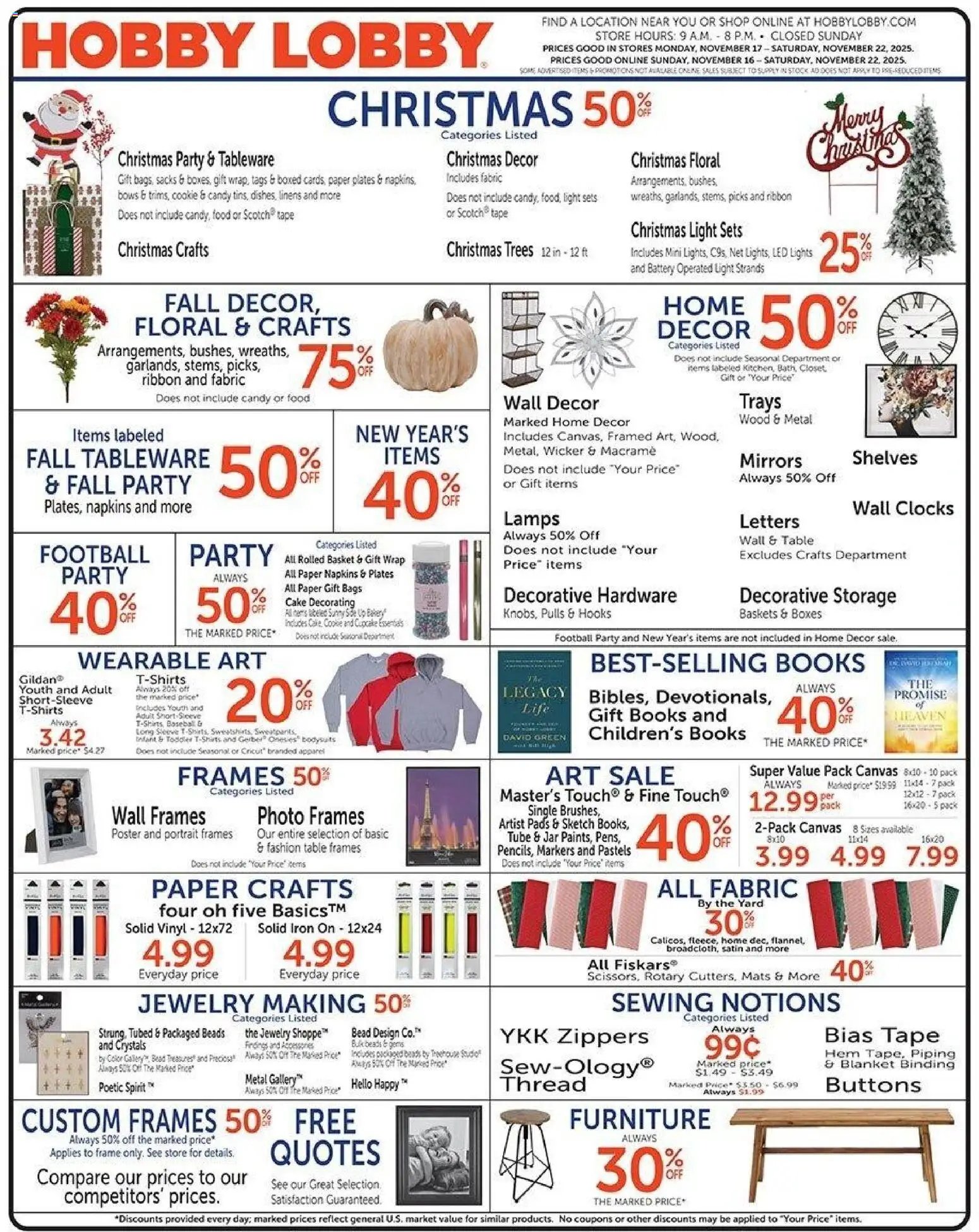 Hobby Lobby Weekly Ad