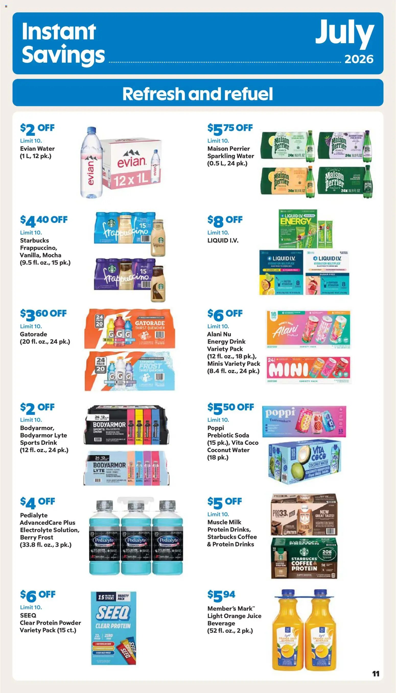 Sam's Club Instant Savings Book July 2026
