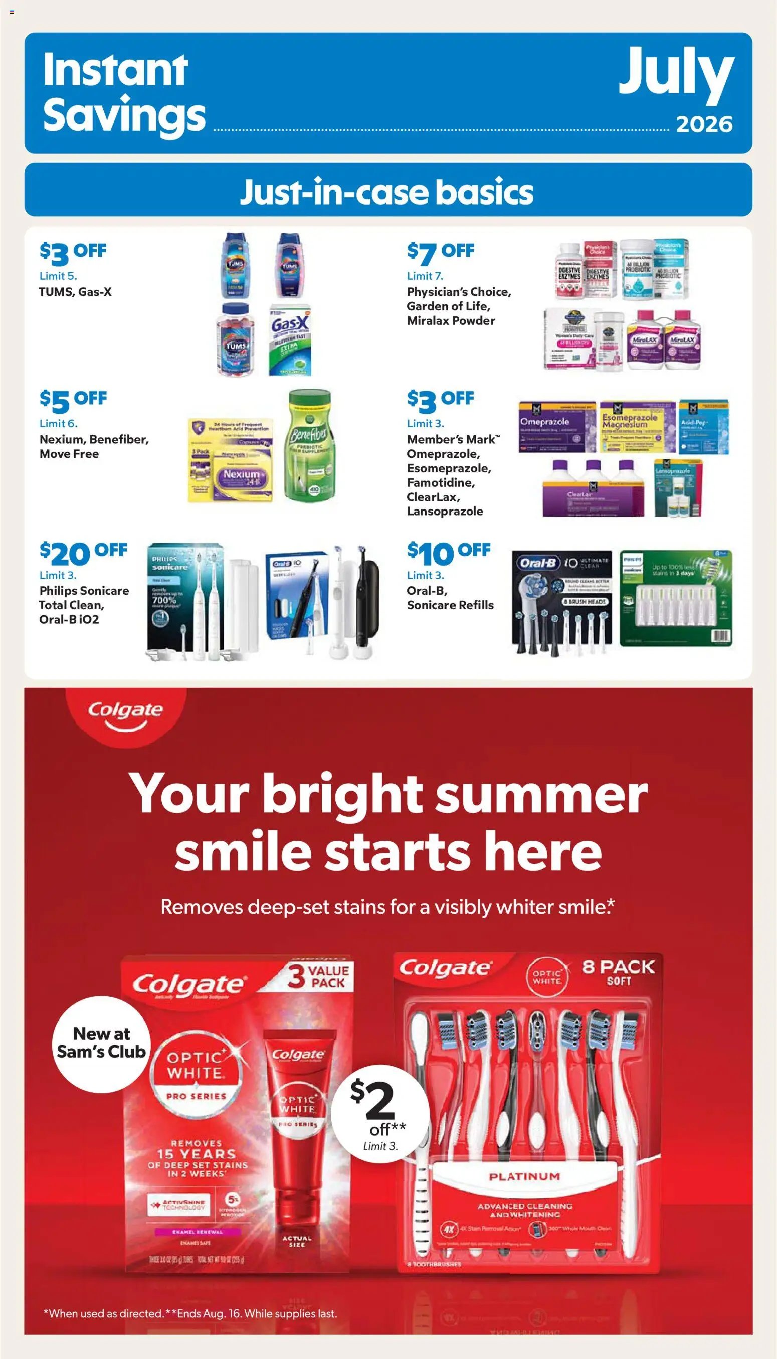Sam's Club Instant Savings Book July 2026