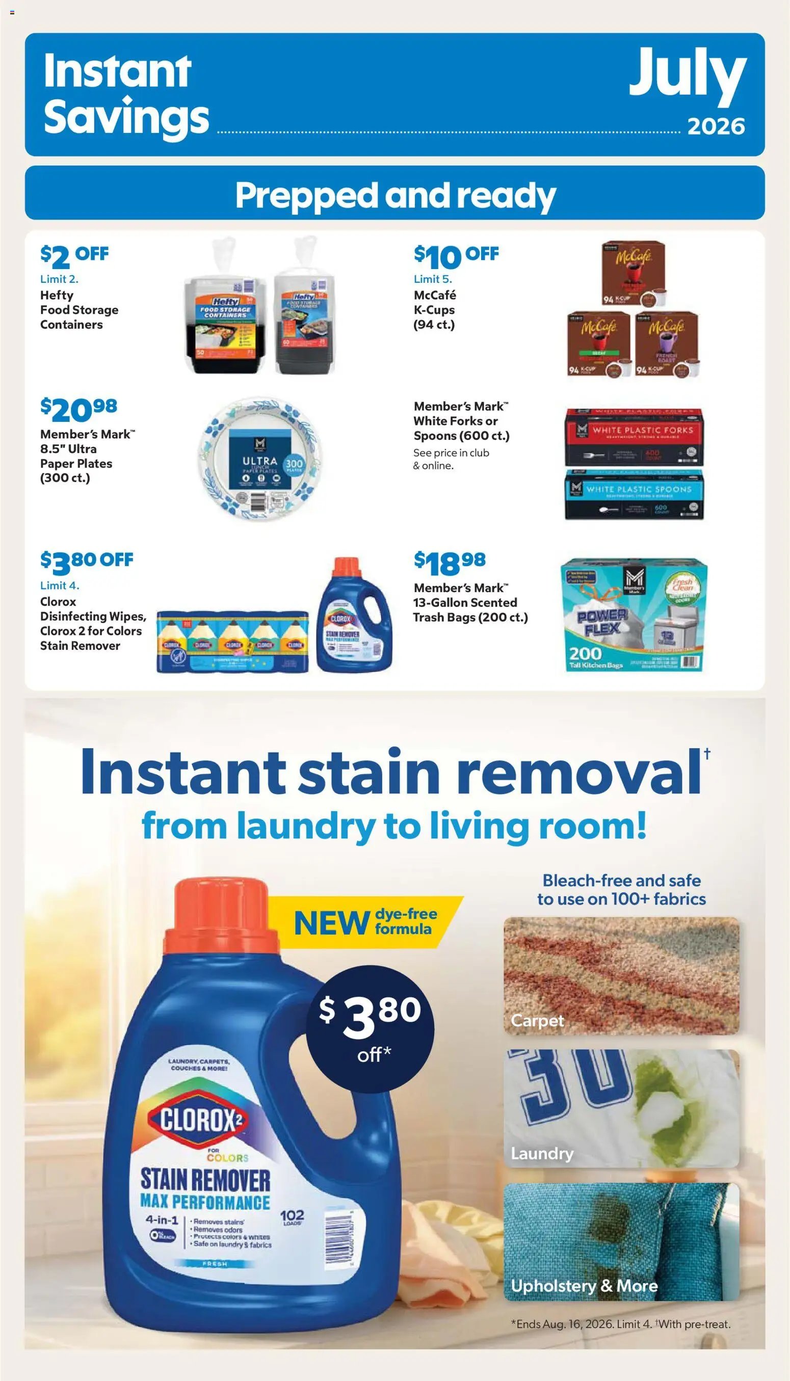 Sam's Club Instant Savings Book July 2026
