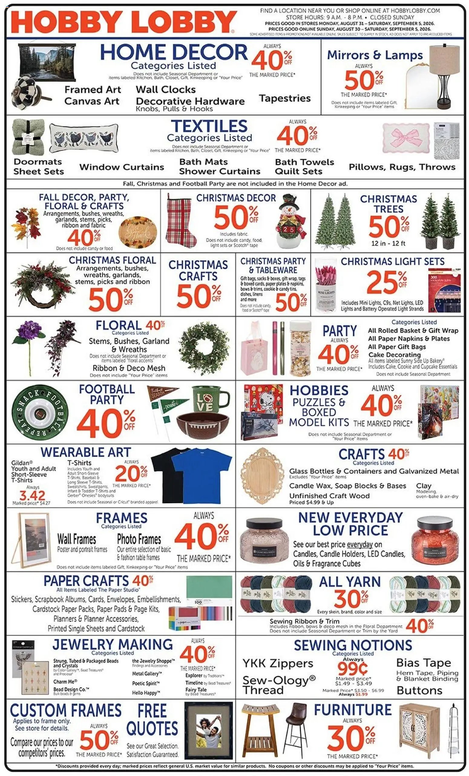 Hobby Lobby Weekly Ad