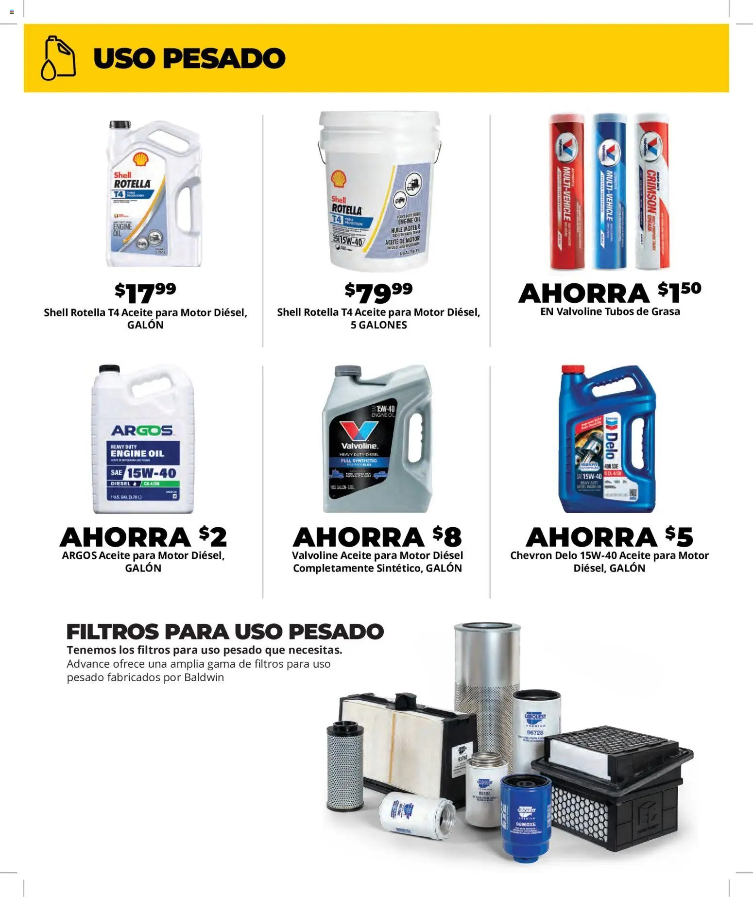Advance Auto Parts Sales Ad - Spanish