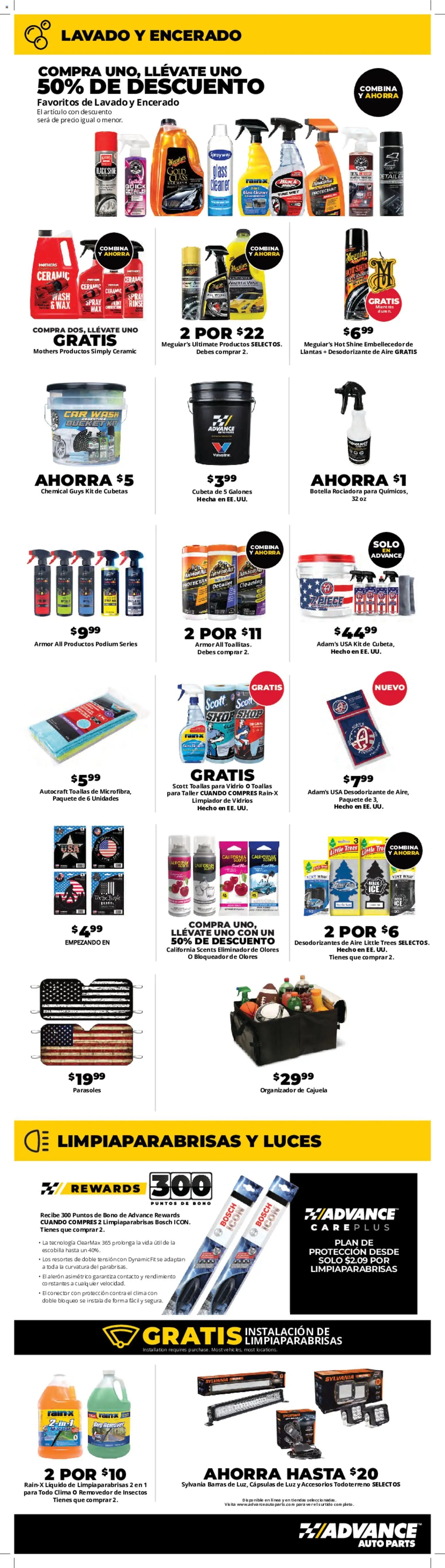 Advance Auto Parts Sales Ad - Spanish