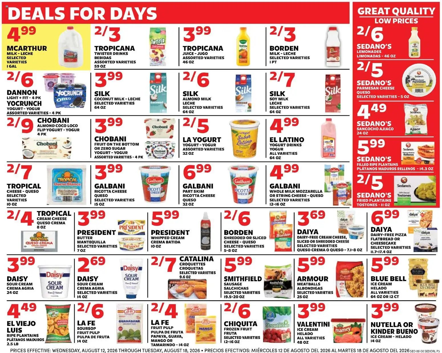 Sedano's Weekly Ad