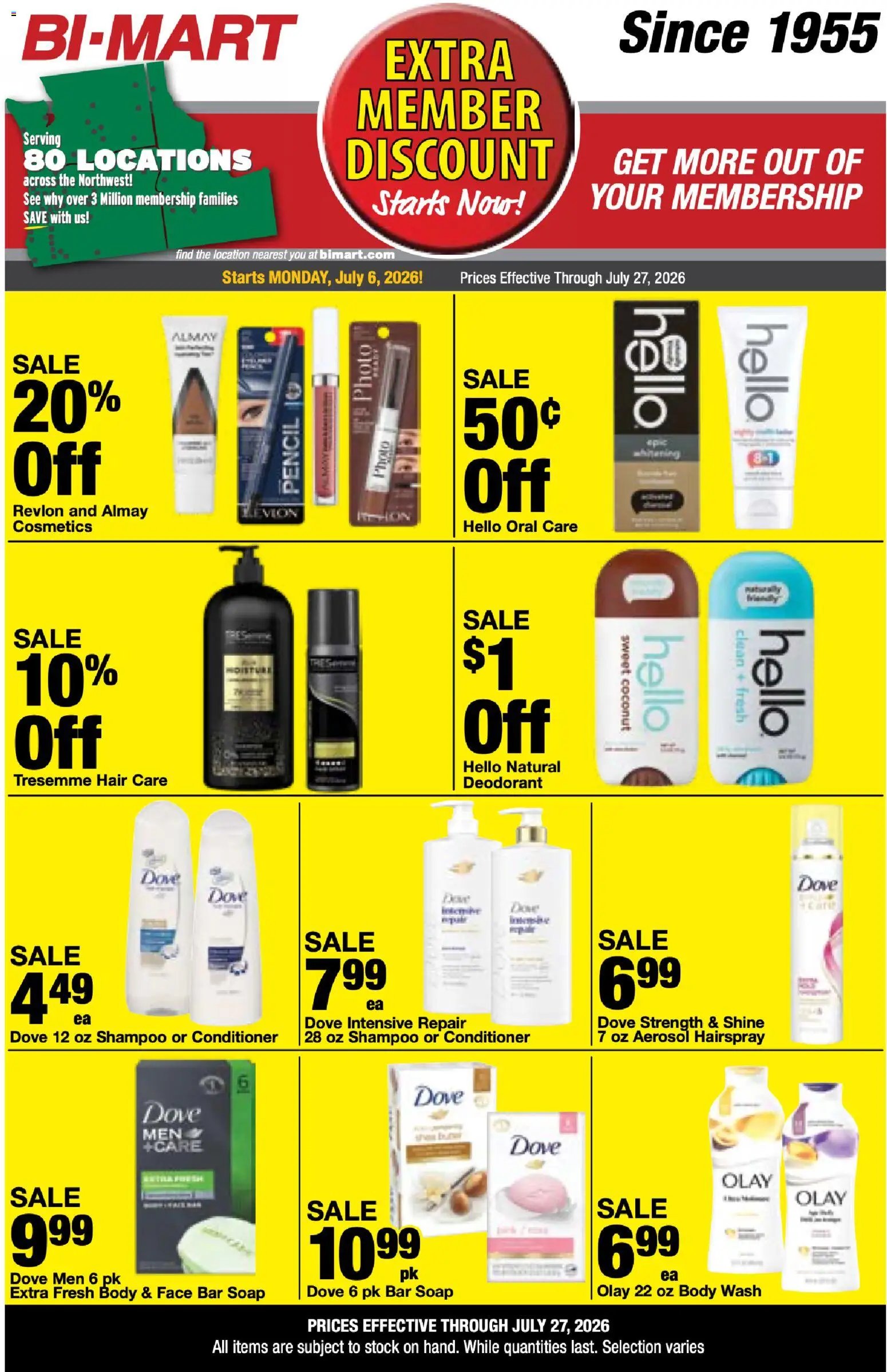 Bi-Mart Extra Member Discount