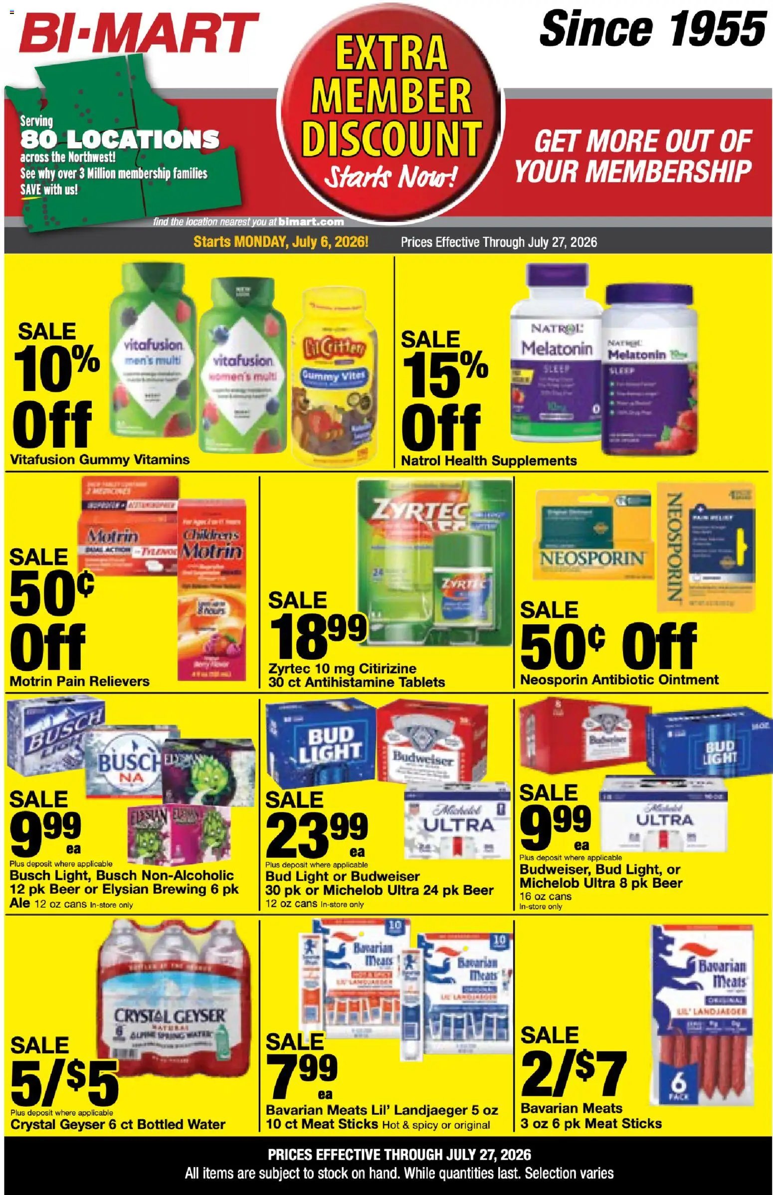 Bi-Mart Extra Member Discount