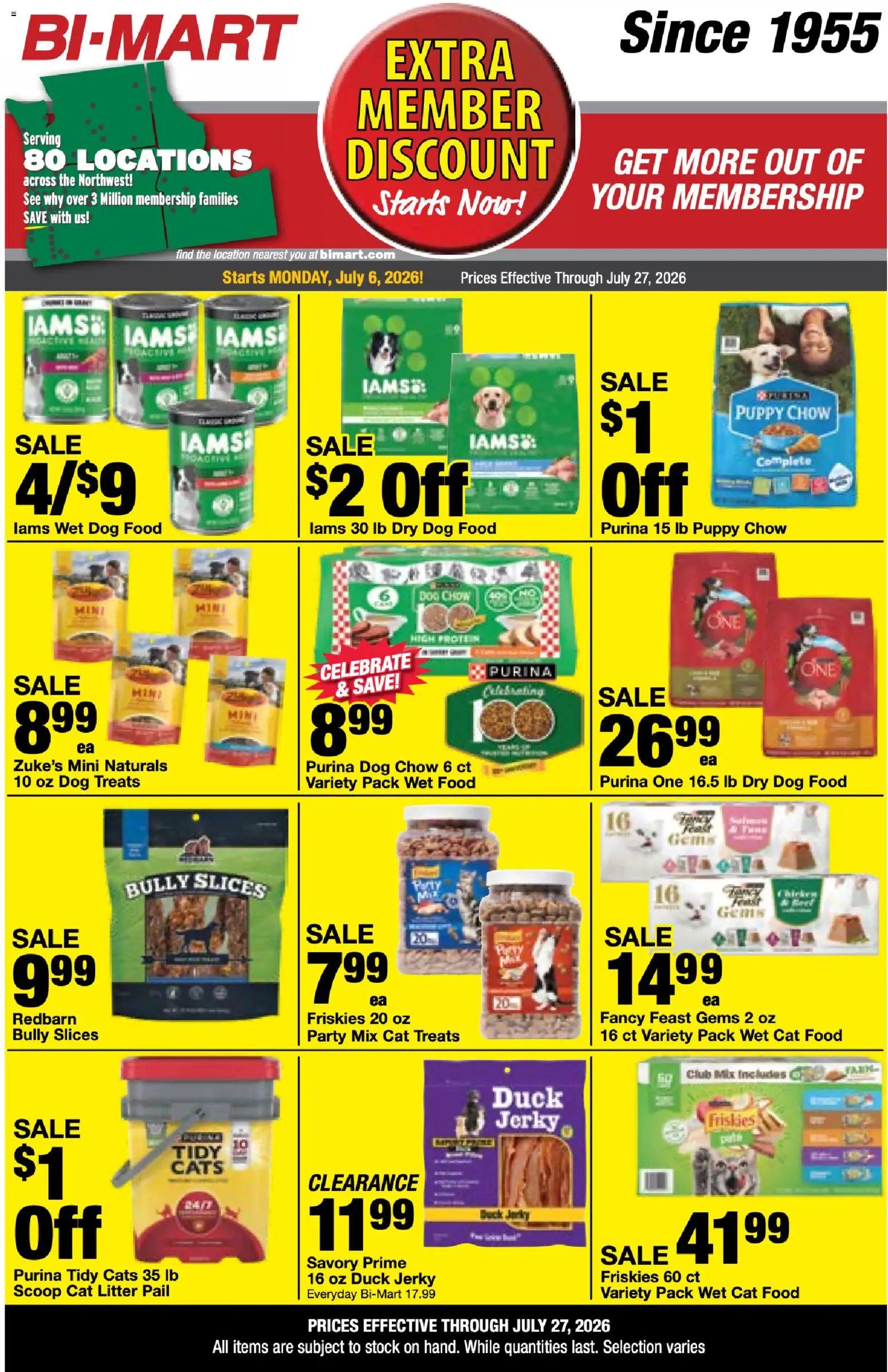 Bi-Mart Extra Member Discount
