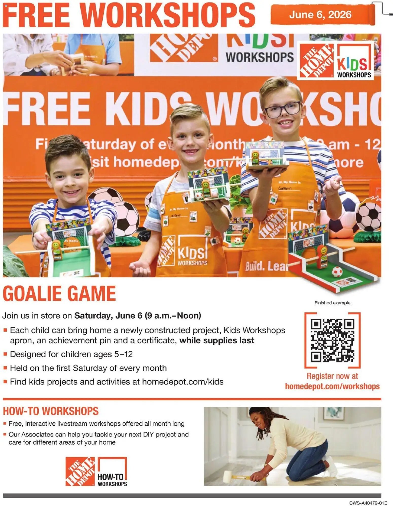 Home Depot Kids Workshop