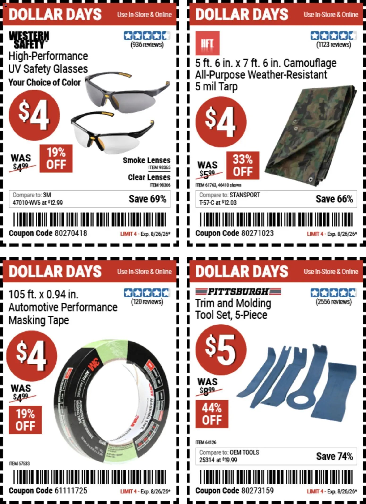Harbor Freight Dollar Days