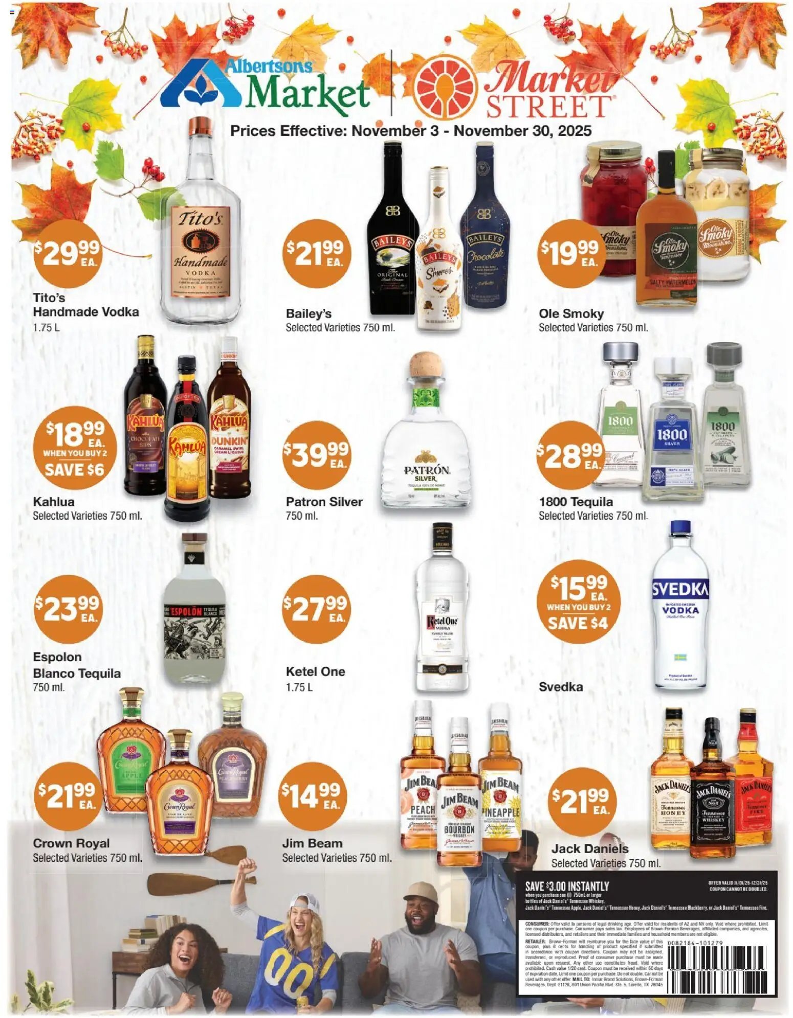 United Supermarkets November Alcohol Flyer
