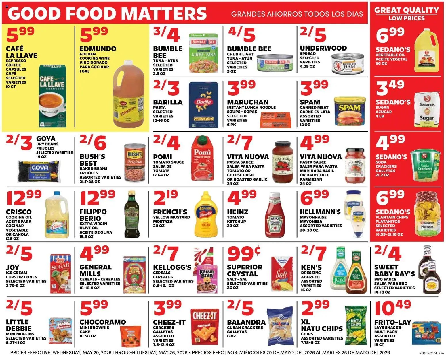 Sedano's Weekly Ad
