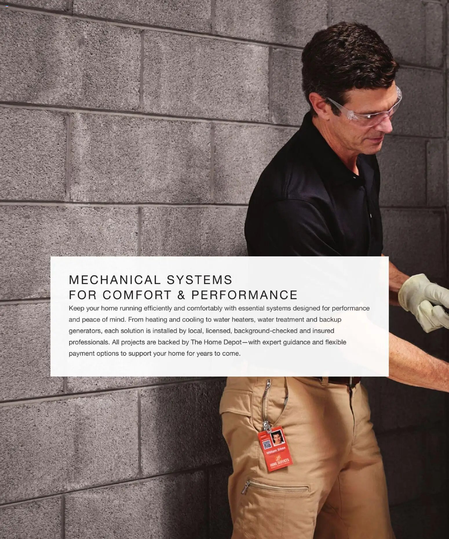 Home Depot Home Services Catalog