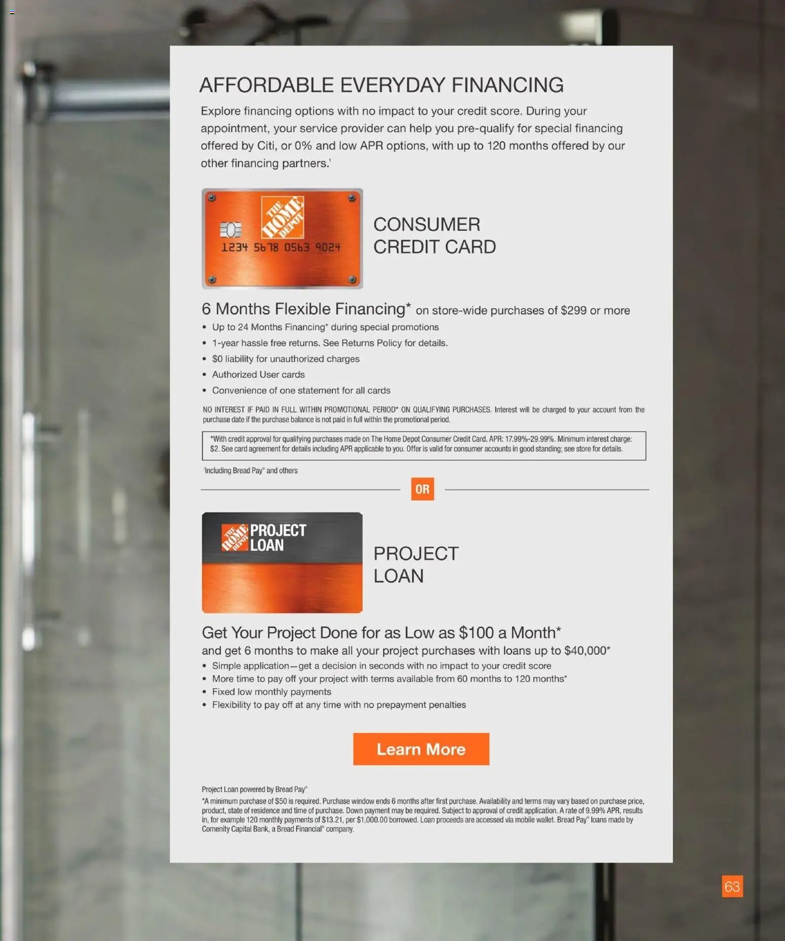 Home Depot Home Services Catalog