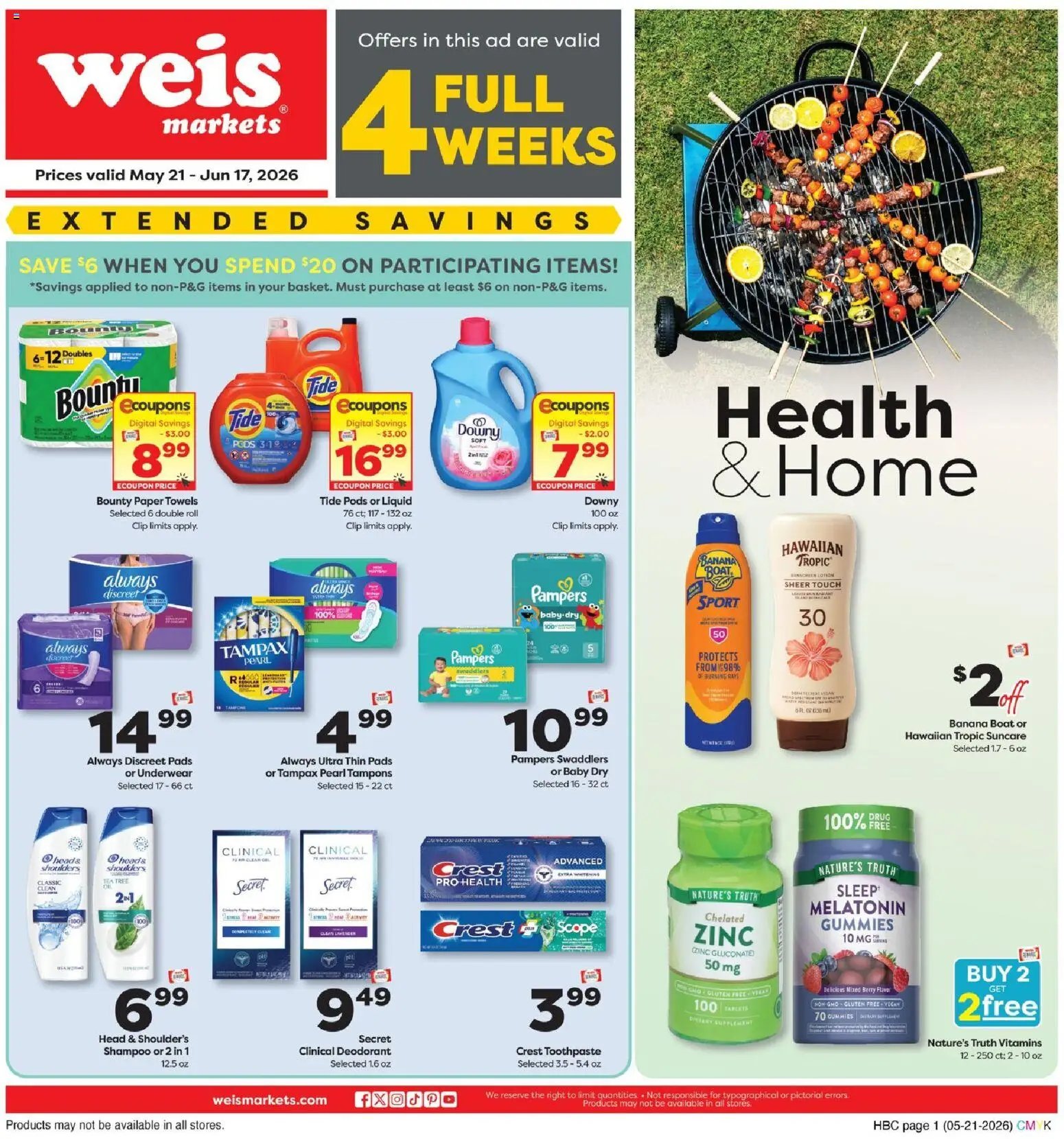 Weis Monthly Ad