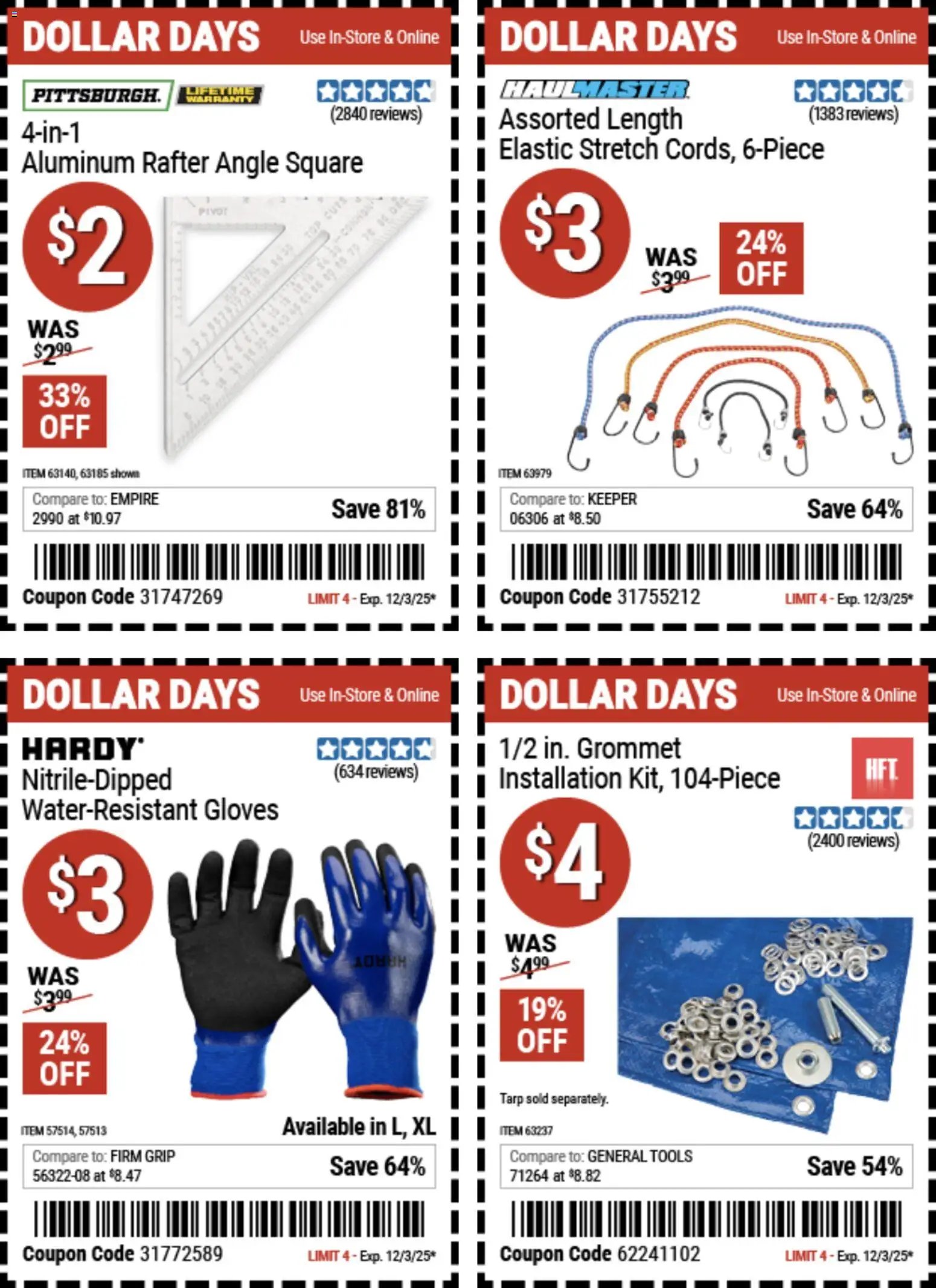 Harbor Freight Dollar Days