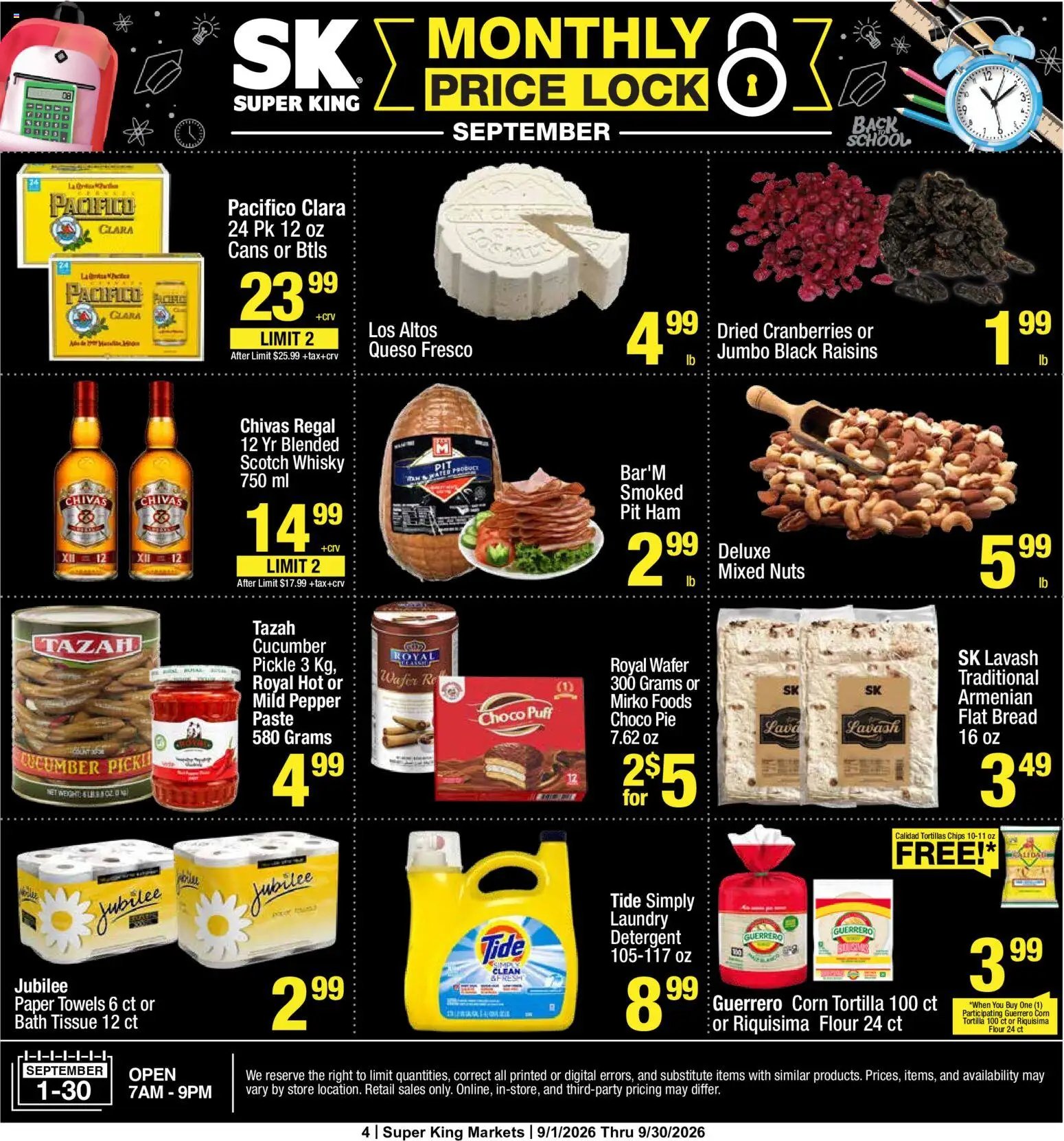 Super King Monthly Ad