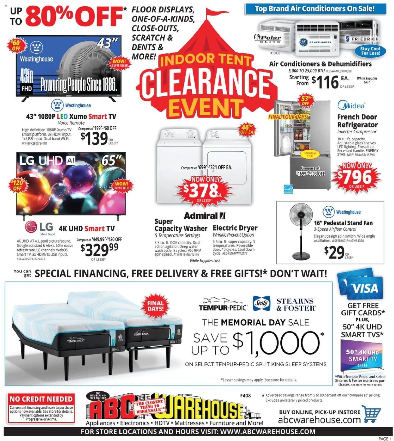 ABC Warehouse Weekly Ad