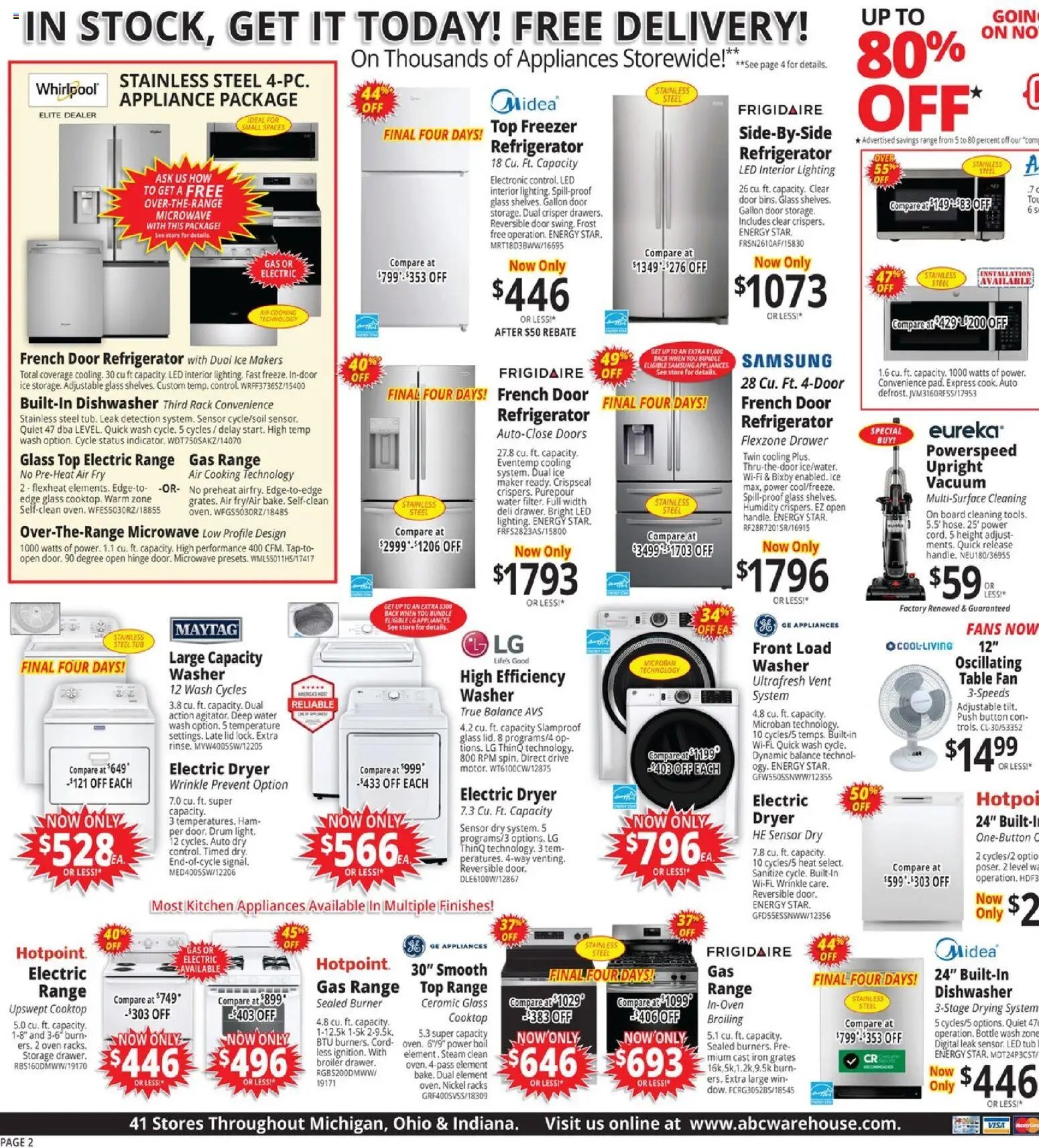 ABC Warehouse Weekly Ad