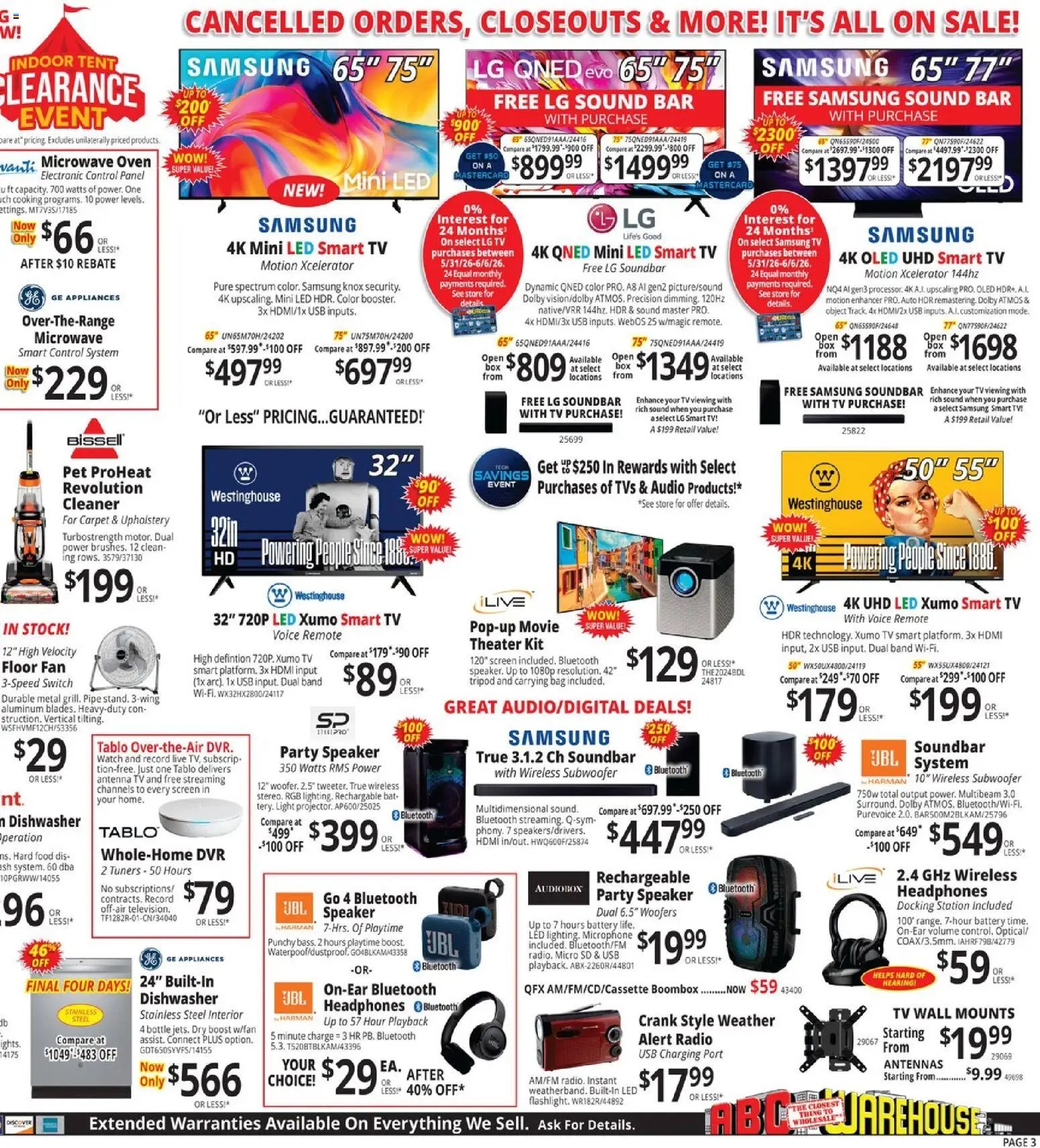 ABC Warehouse Weekly Ad