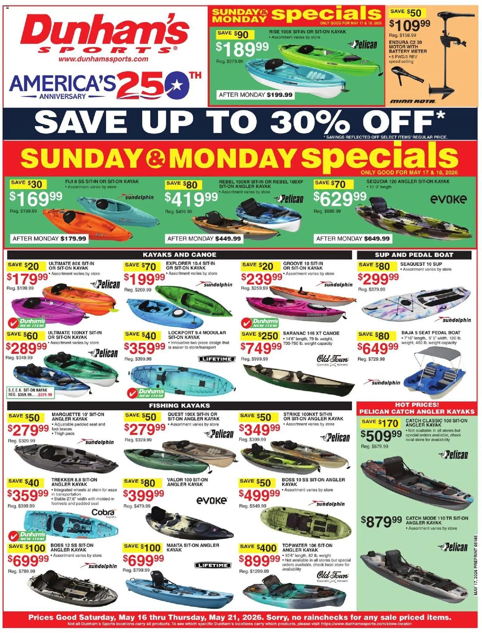 Dunham's Sports Weekly Ad