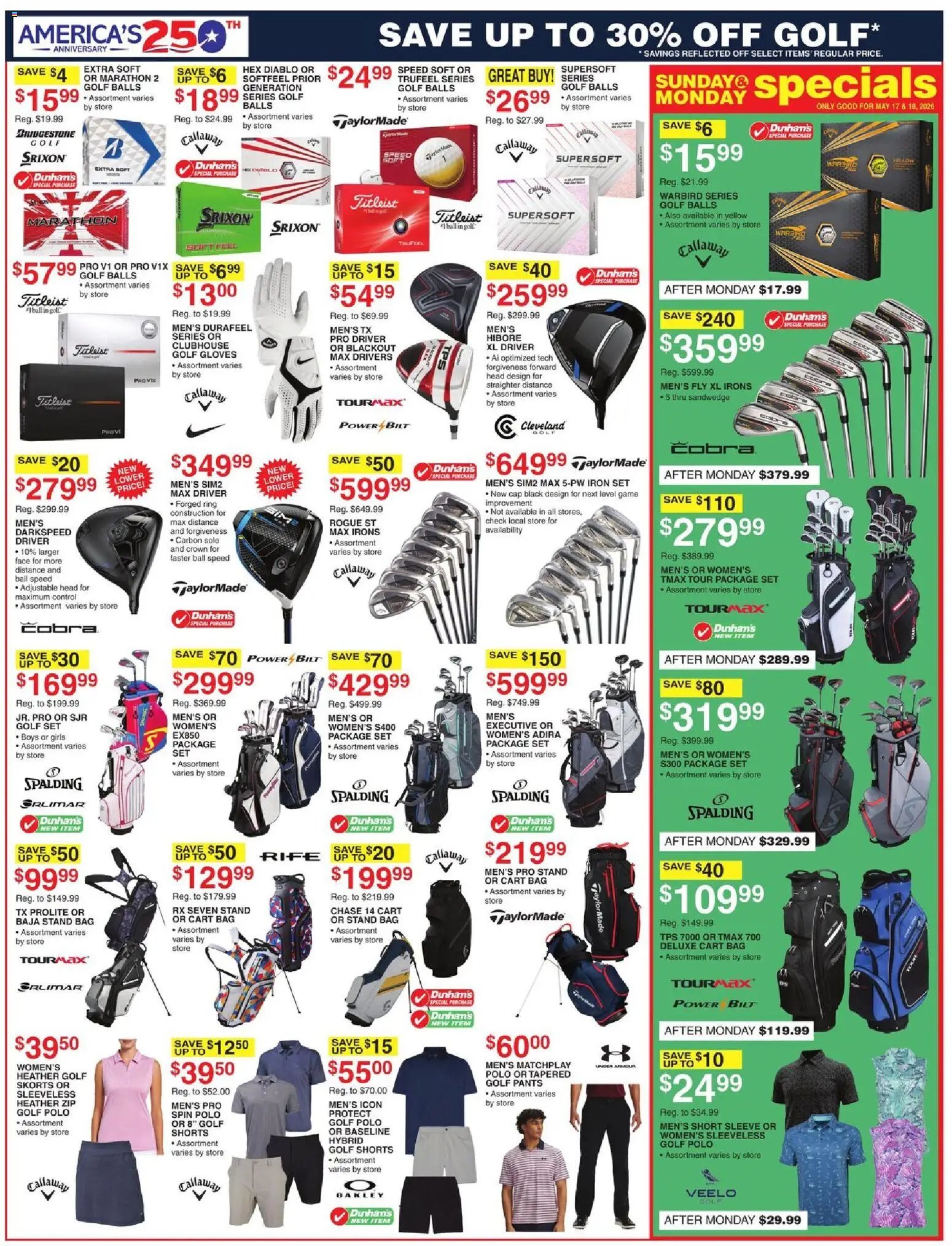 Dunham's Sports Weekly Ad
