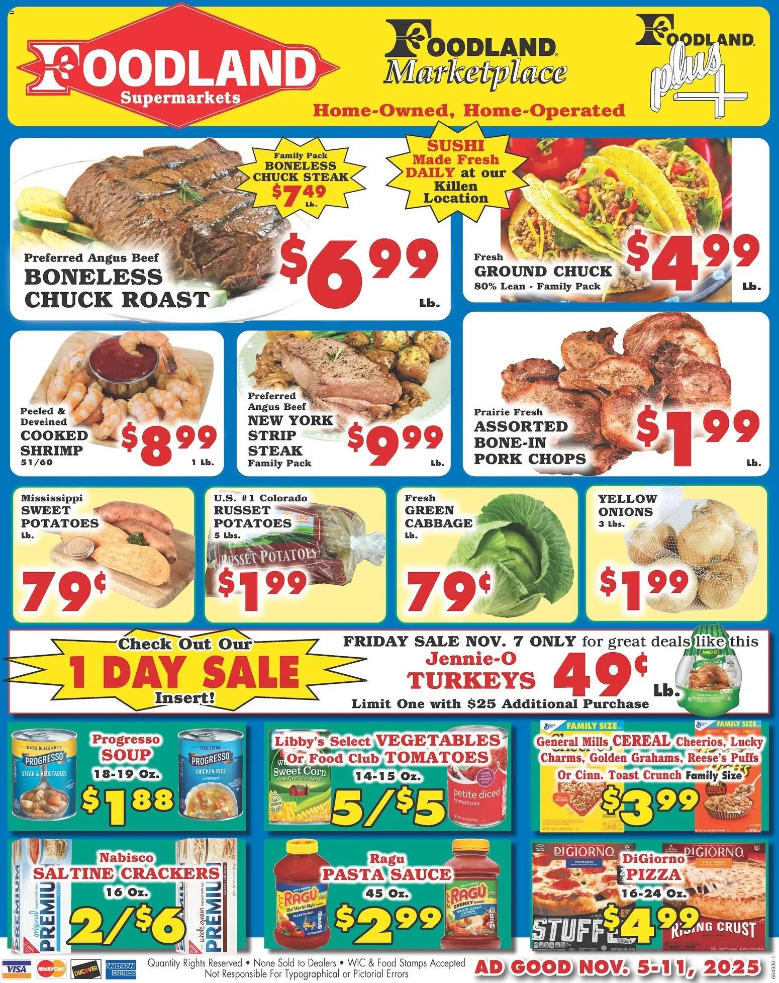 Foodland Weekly Ad - Supermarkets (2025-11-05 - 2025-11-11) | 1