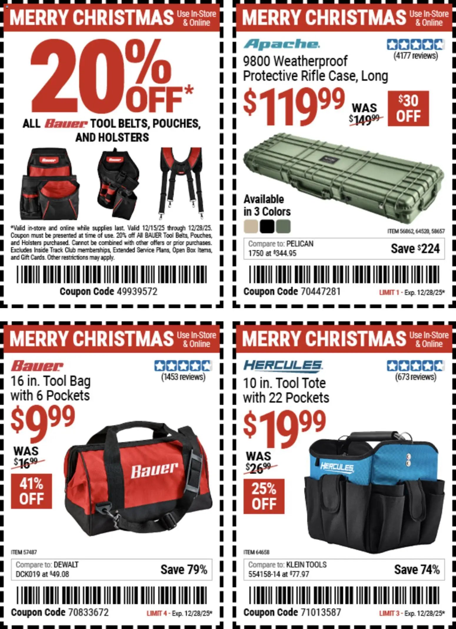 Harbor Freight Christmas Coupon Deals