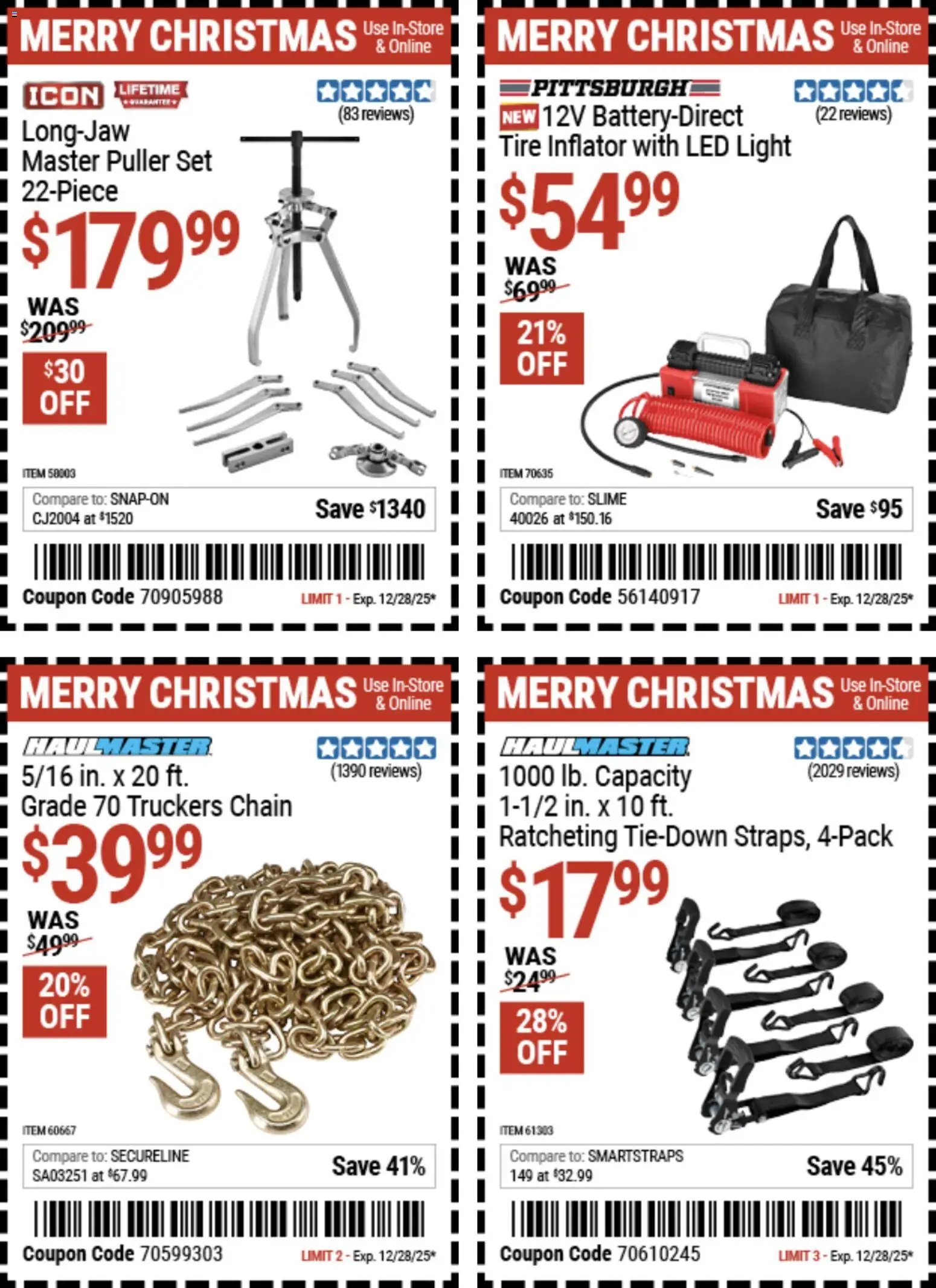 Harbor Freight Christmas Coupon Deals