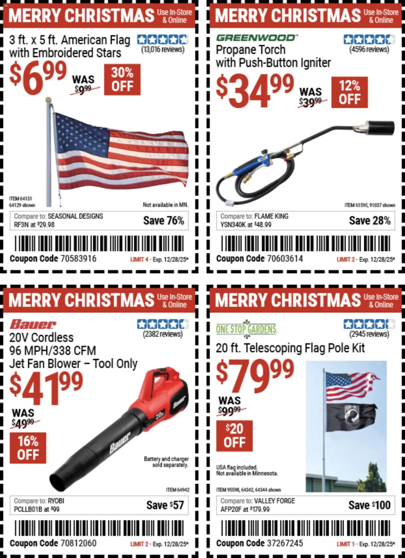 Harbor Freight Christmas Coupon Deals