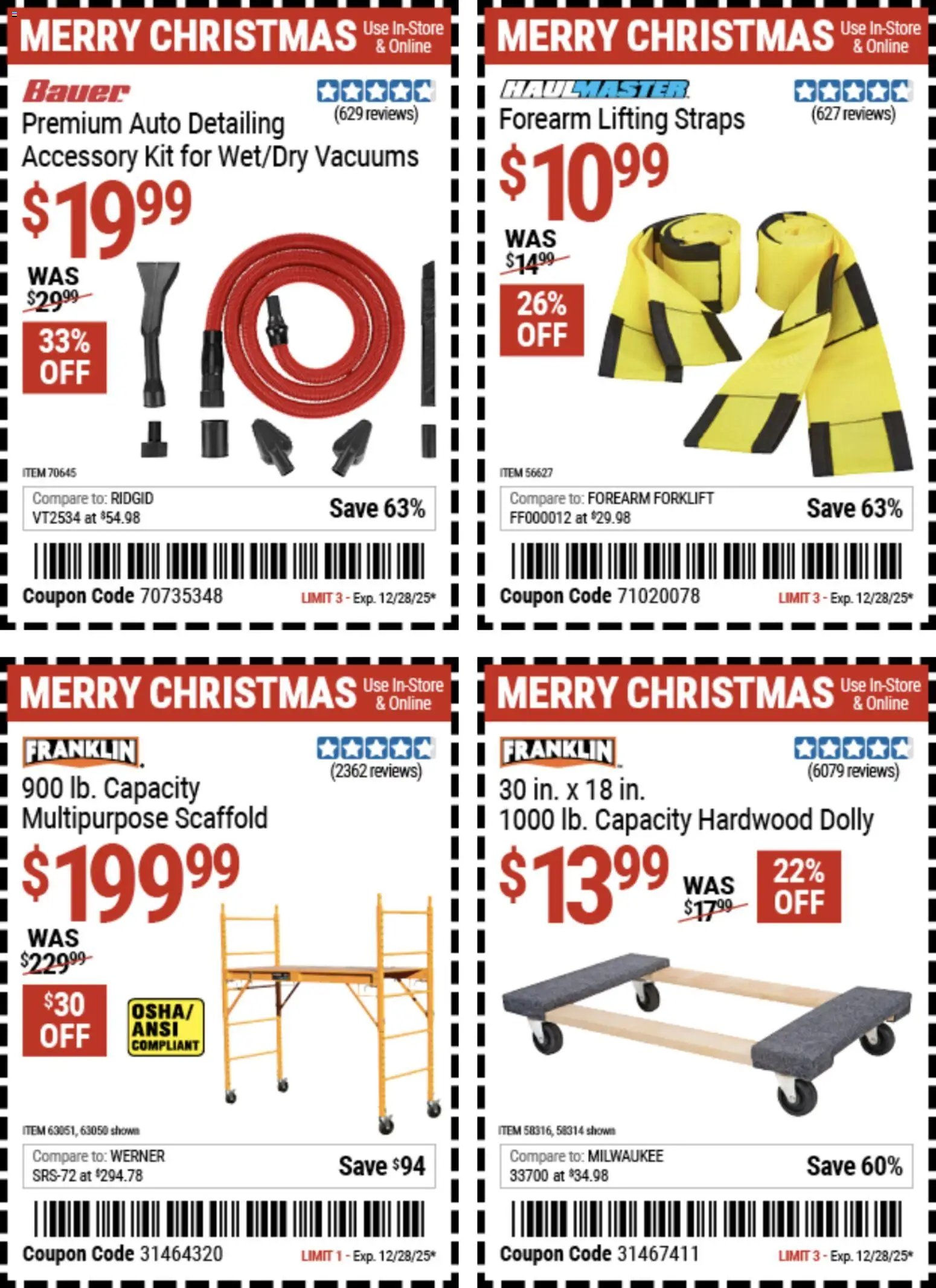 Harbor Freight Christmas Coupon Deals