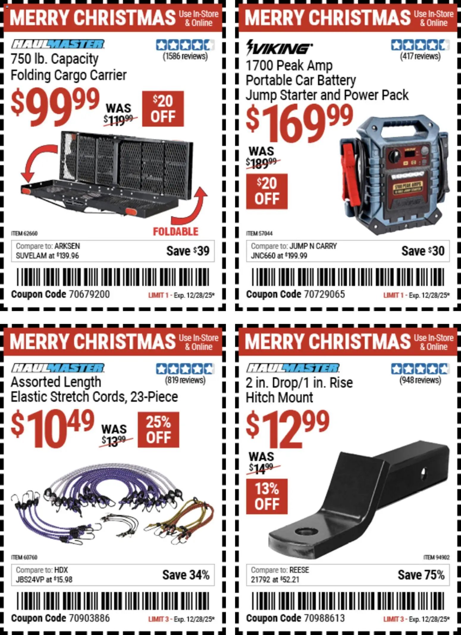 Harbor Freight Christmas Coupon Deals