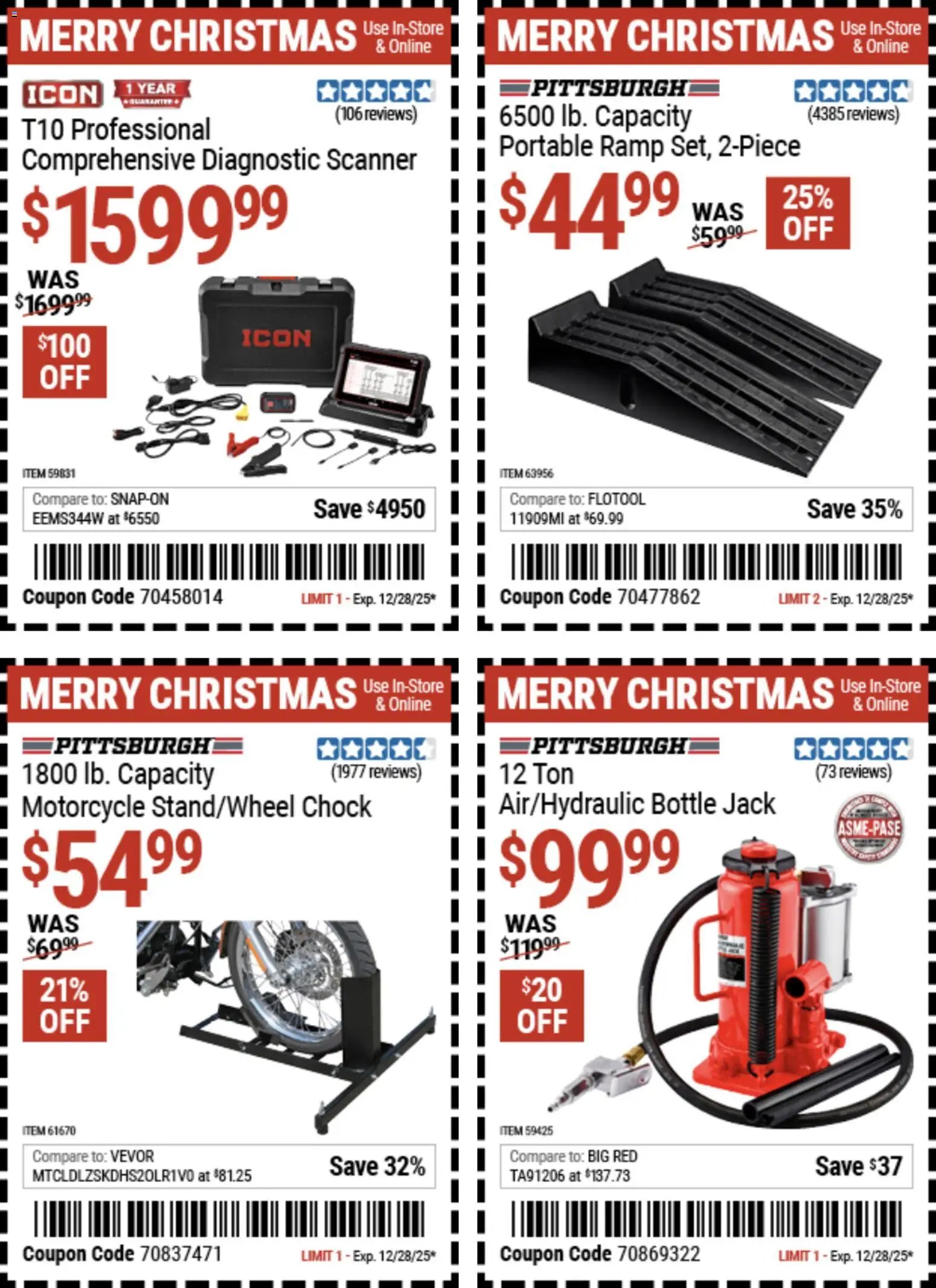Harbor Freight Christmas Coupon Deals