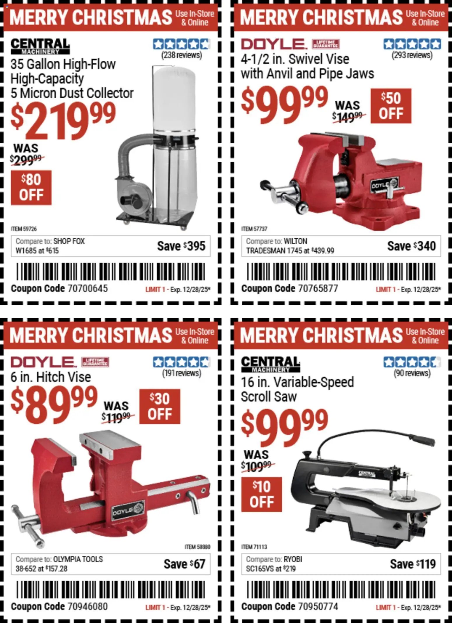 Harbor Freight Christmas Coupon Deals
