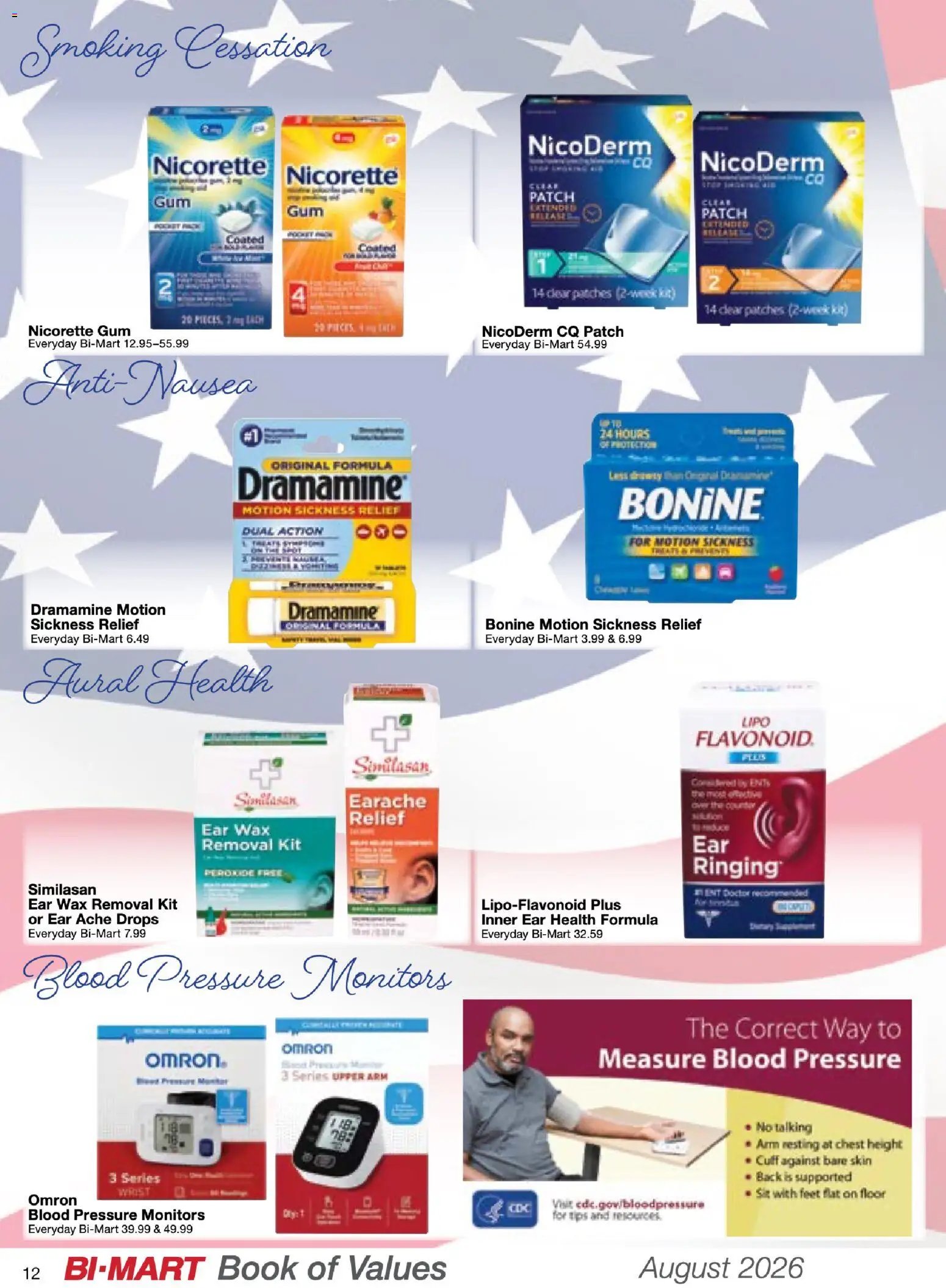 Bi-Mart August Health & Beauty Book of Values