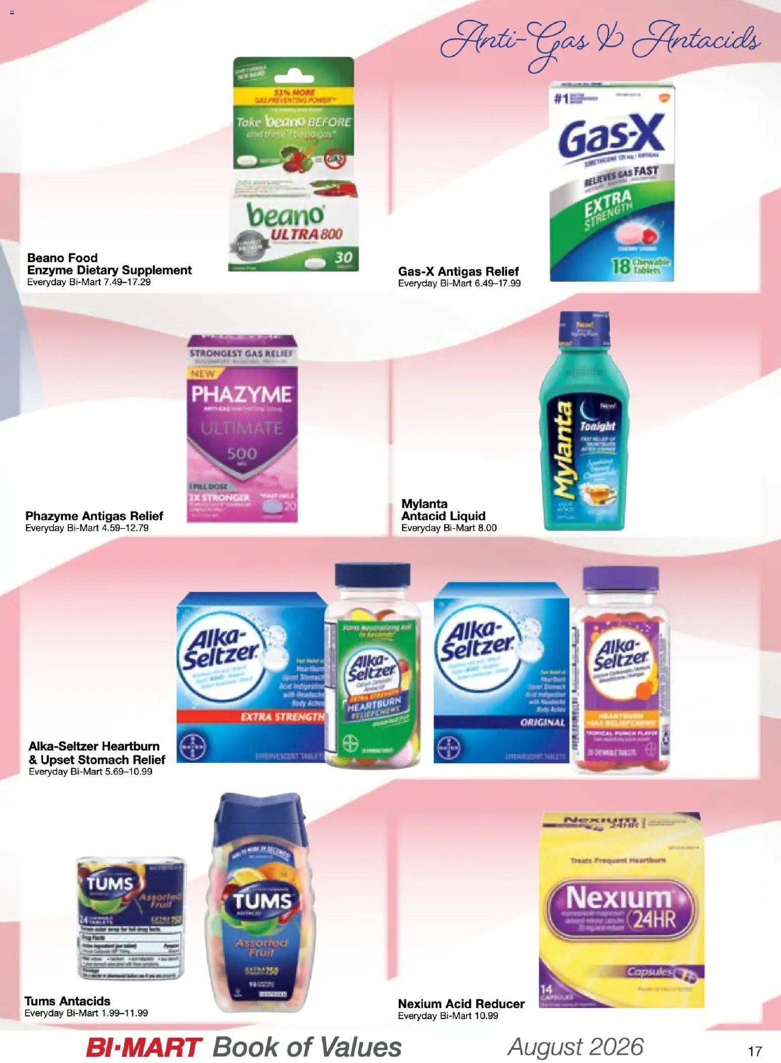Bi-Mart August Health & Beauty Book of Values