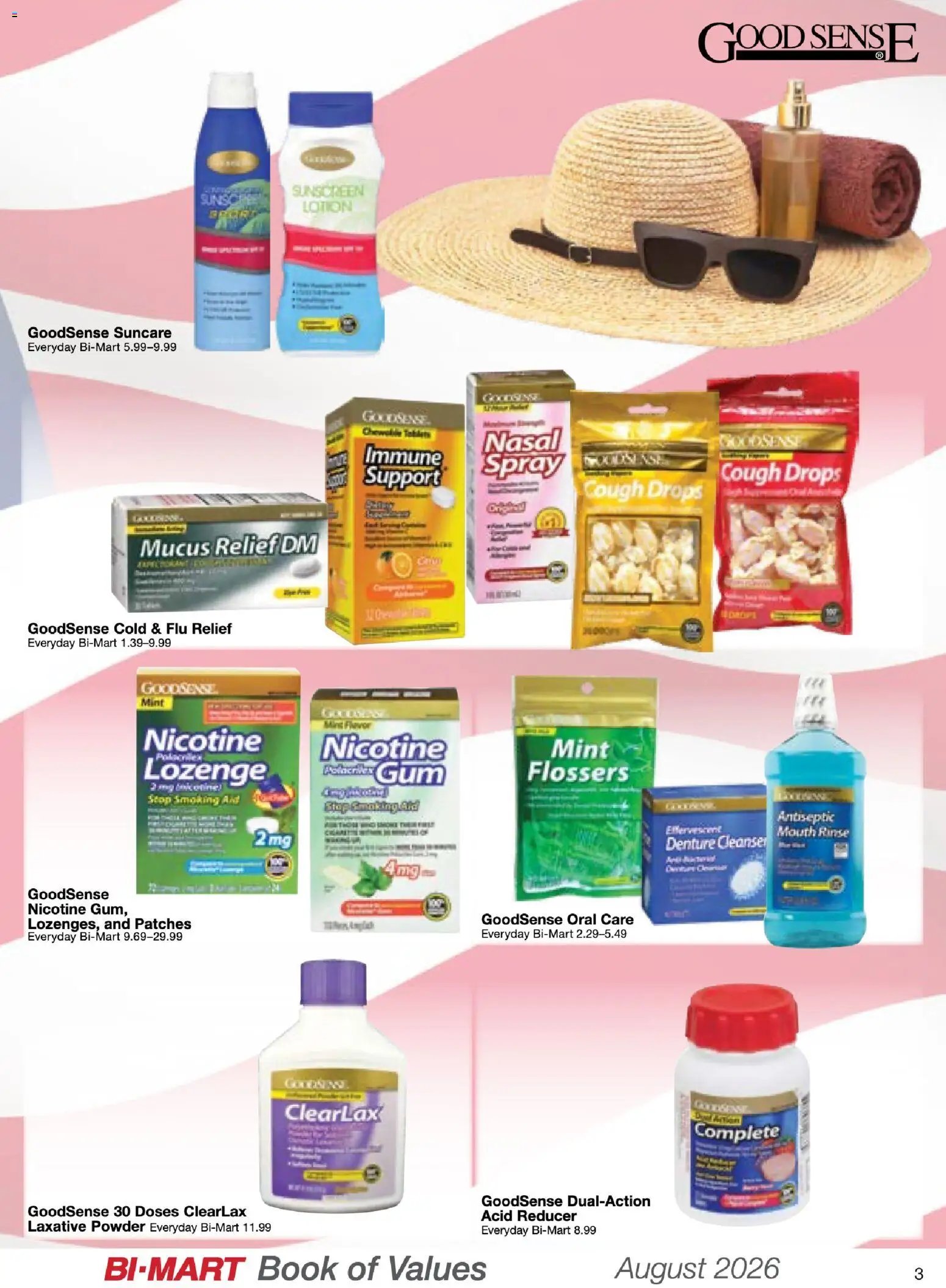 Bi-Mart August Health & Beauty Book of Values